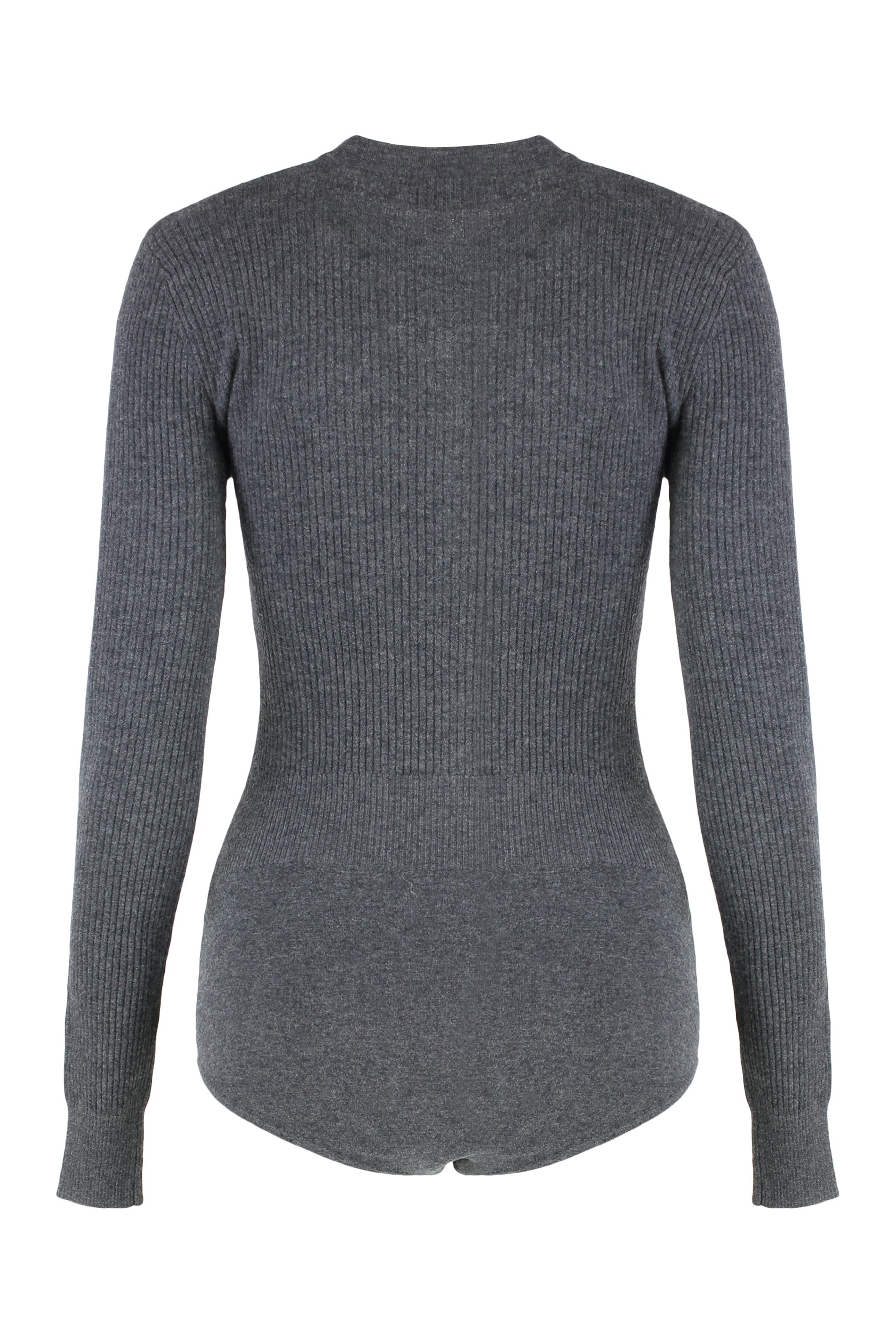 SELF-PORTRAIT Ribbed Knit Bodysuit