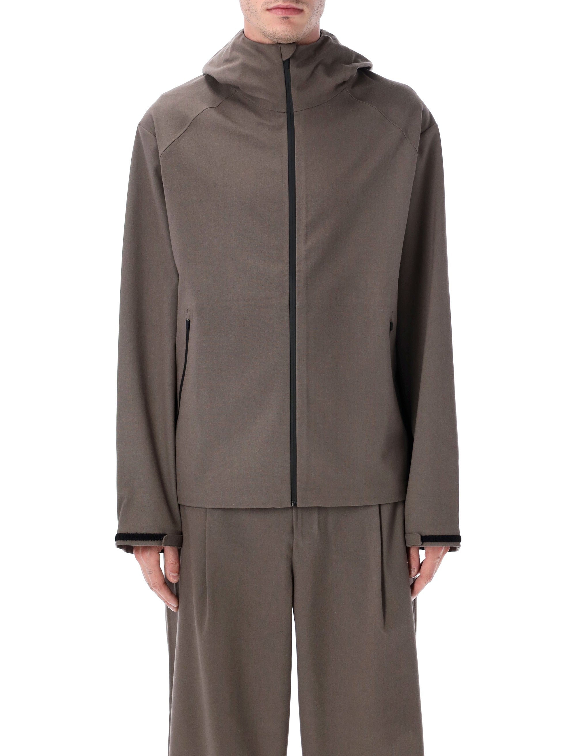 HIKING PATROL Men's Waypoint Texture Hooded Jacket - Size L