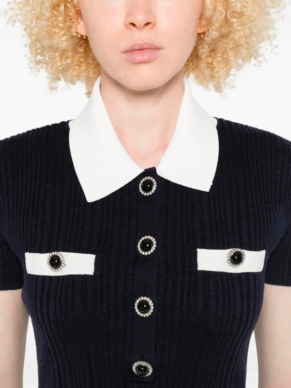 SELF-PORTRAIT Wool-Blend Mini Dress