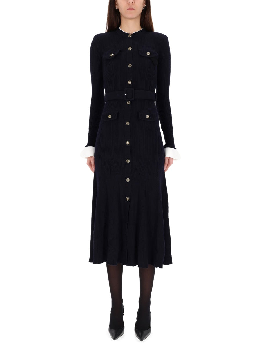 SELF-PORTRAIT Wool Blend Dress