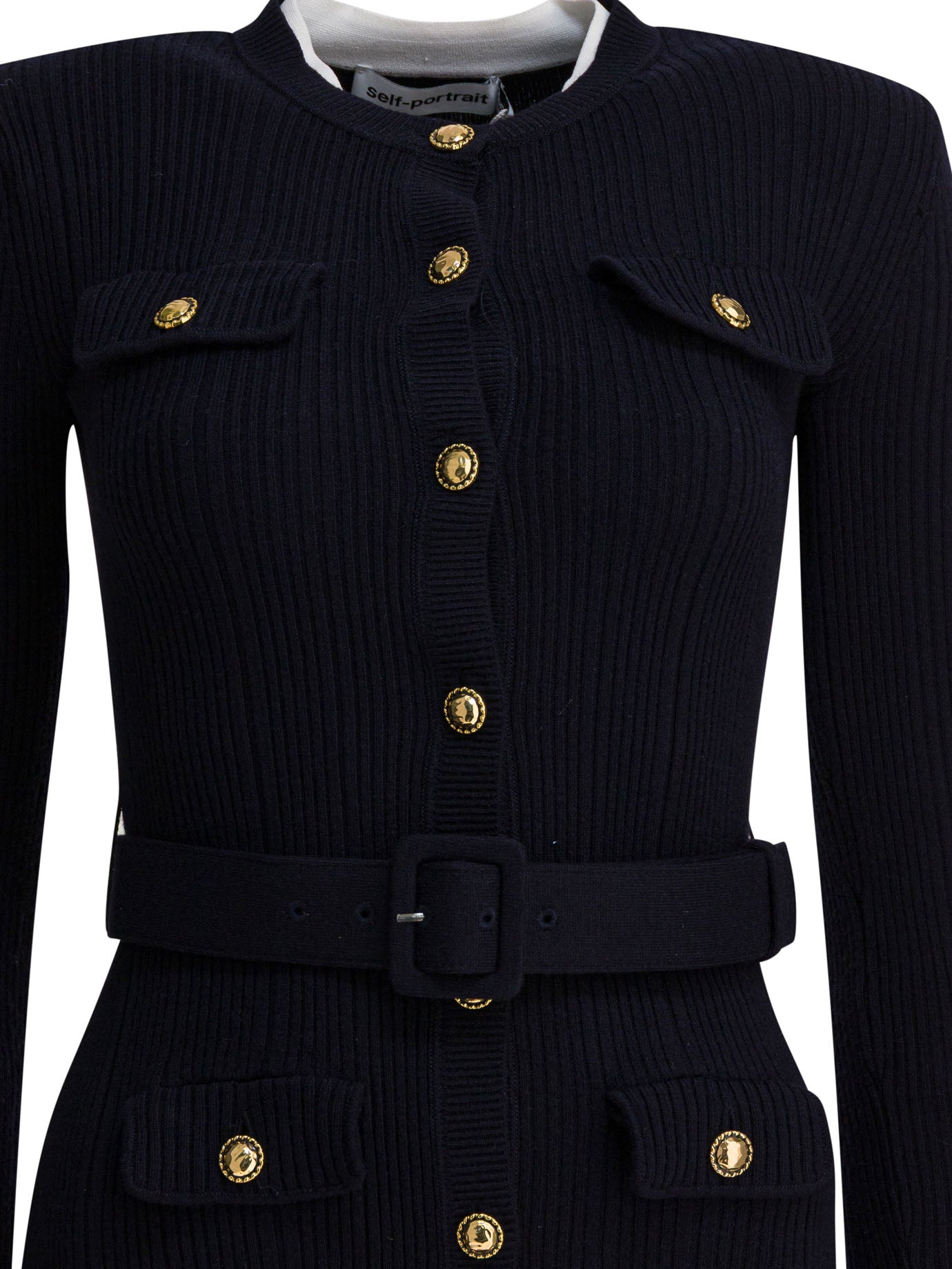 SELF-PORTRAIT Viscose Knit Midi Dress for Women