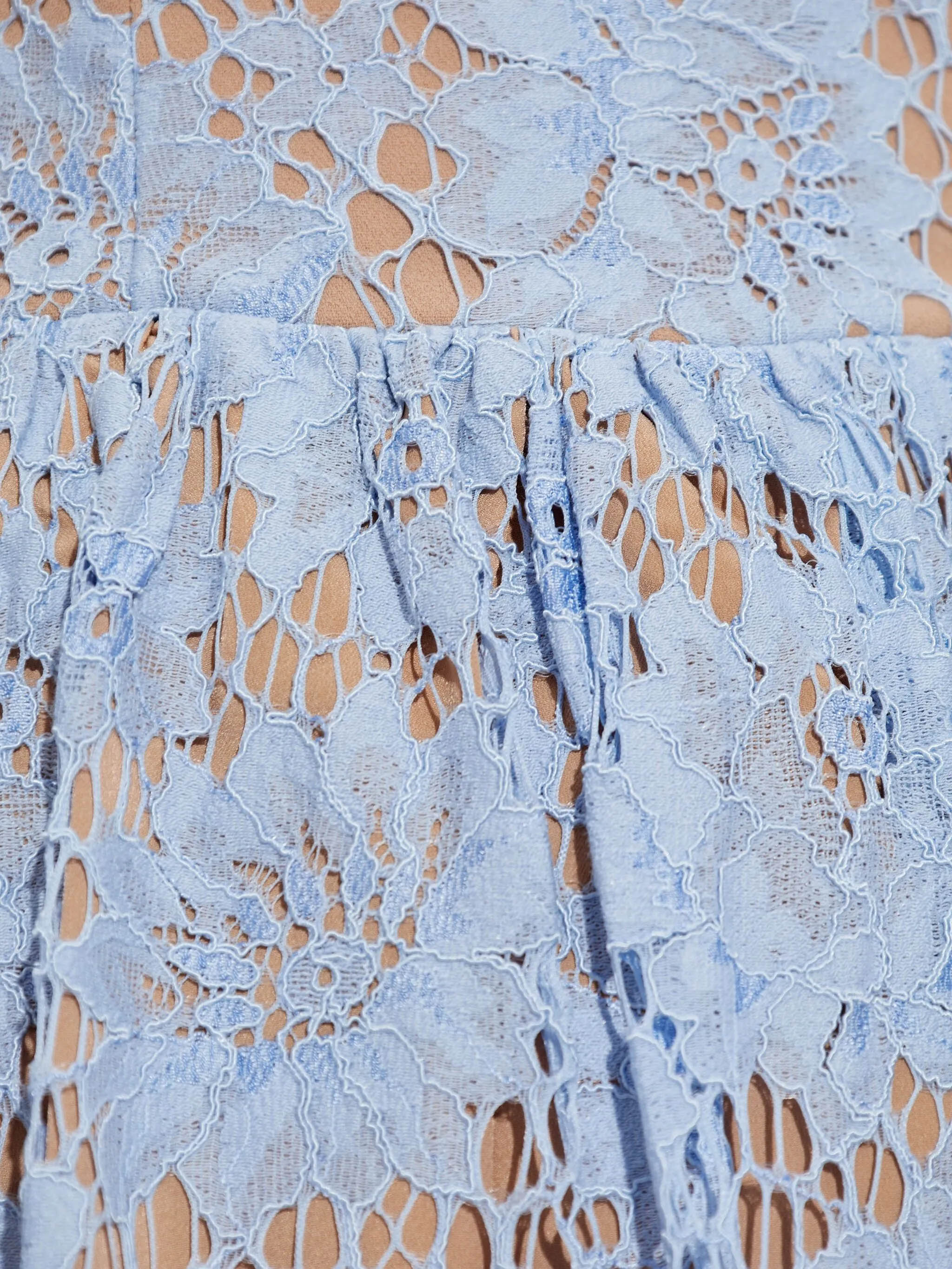 SELF-PORTRAIT Floral Lace Midi Dress with Internal Corset - Size 6