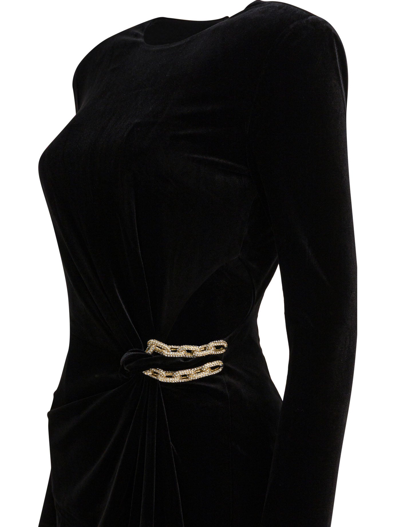 SELF-PORTRAIT Embellished Maxi Dress with Cut-Out Detail