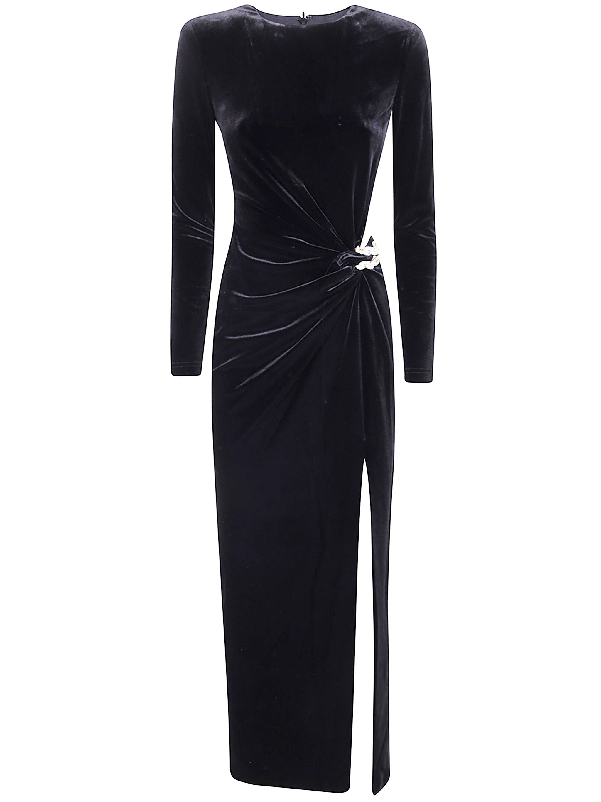 SELF-PORTRAIT Velvet Embellished Midi Dress for Women