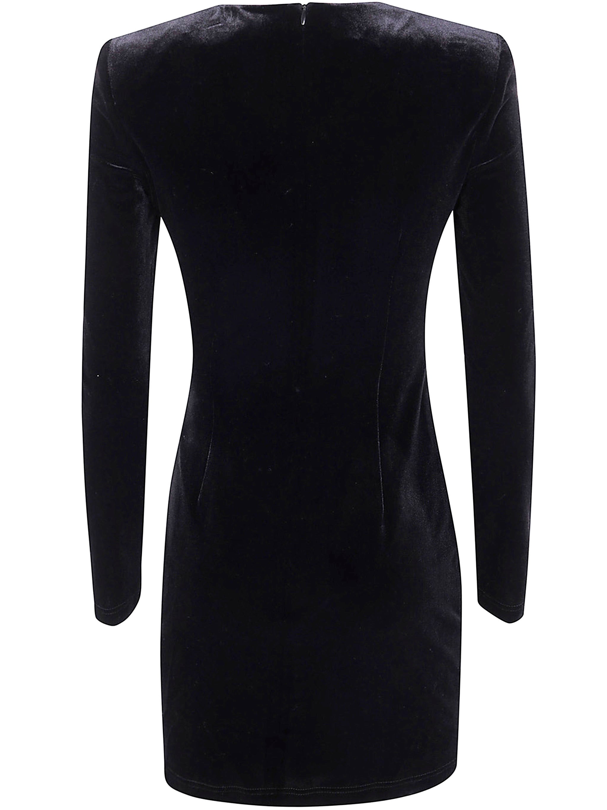 SELF-PORTRAIT Velvet Embellished Mini Dress