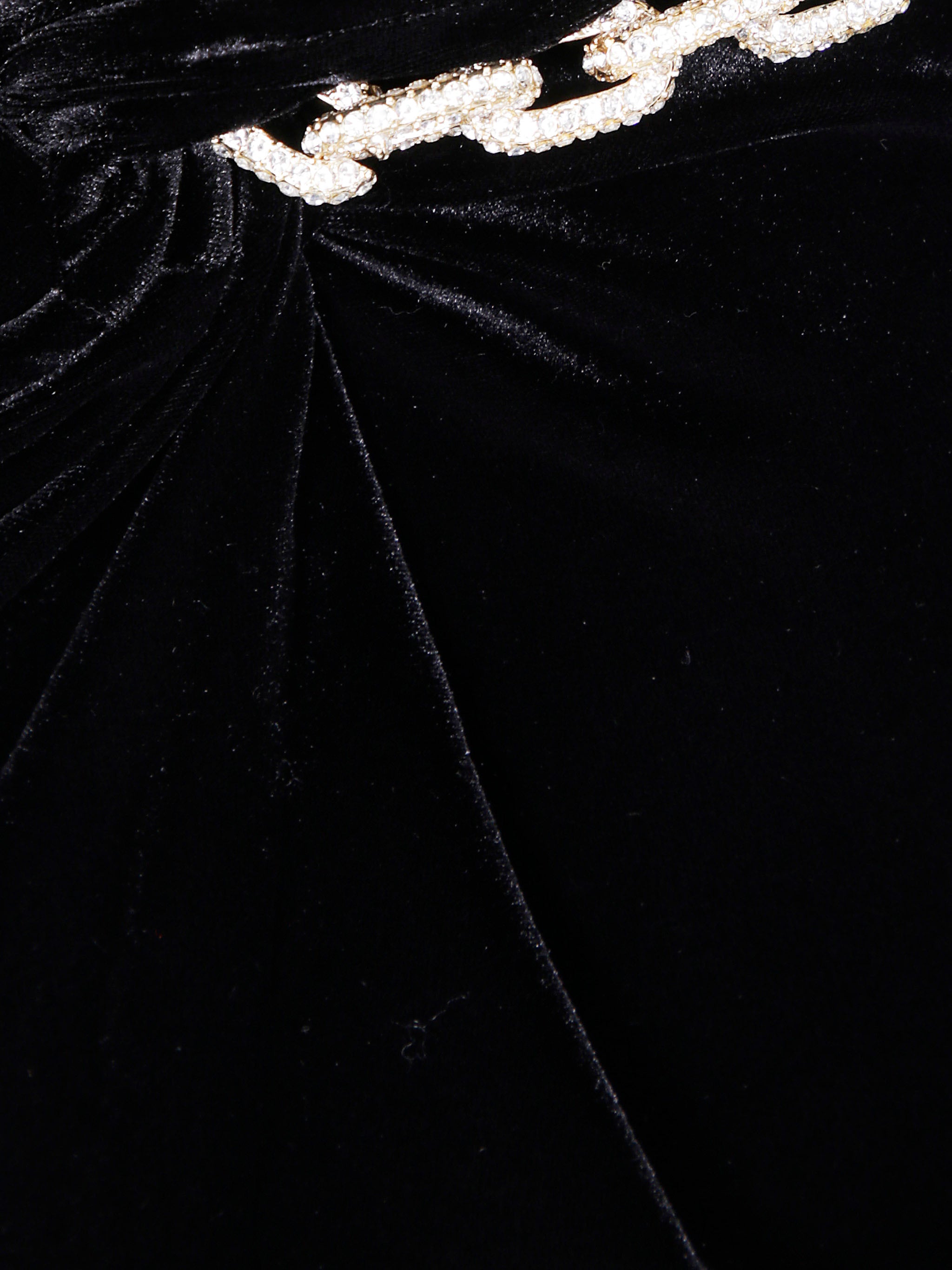 SELF-PORTRAIT Velvet Embellished Mini Dress