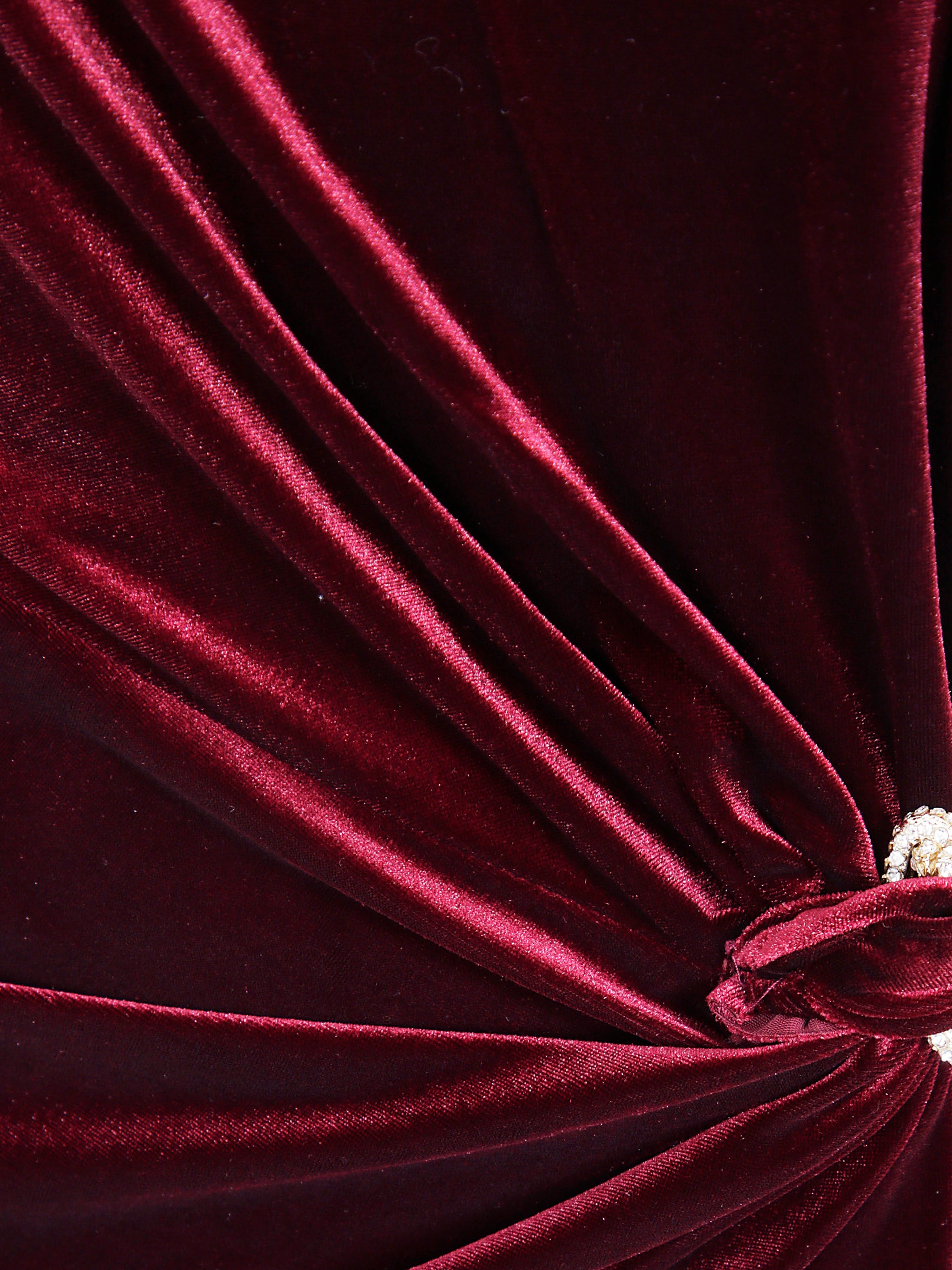 SELF-PORTRAIT Velvet Bandeau Maxi Dress