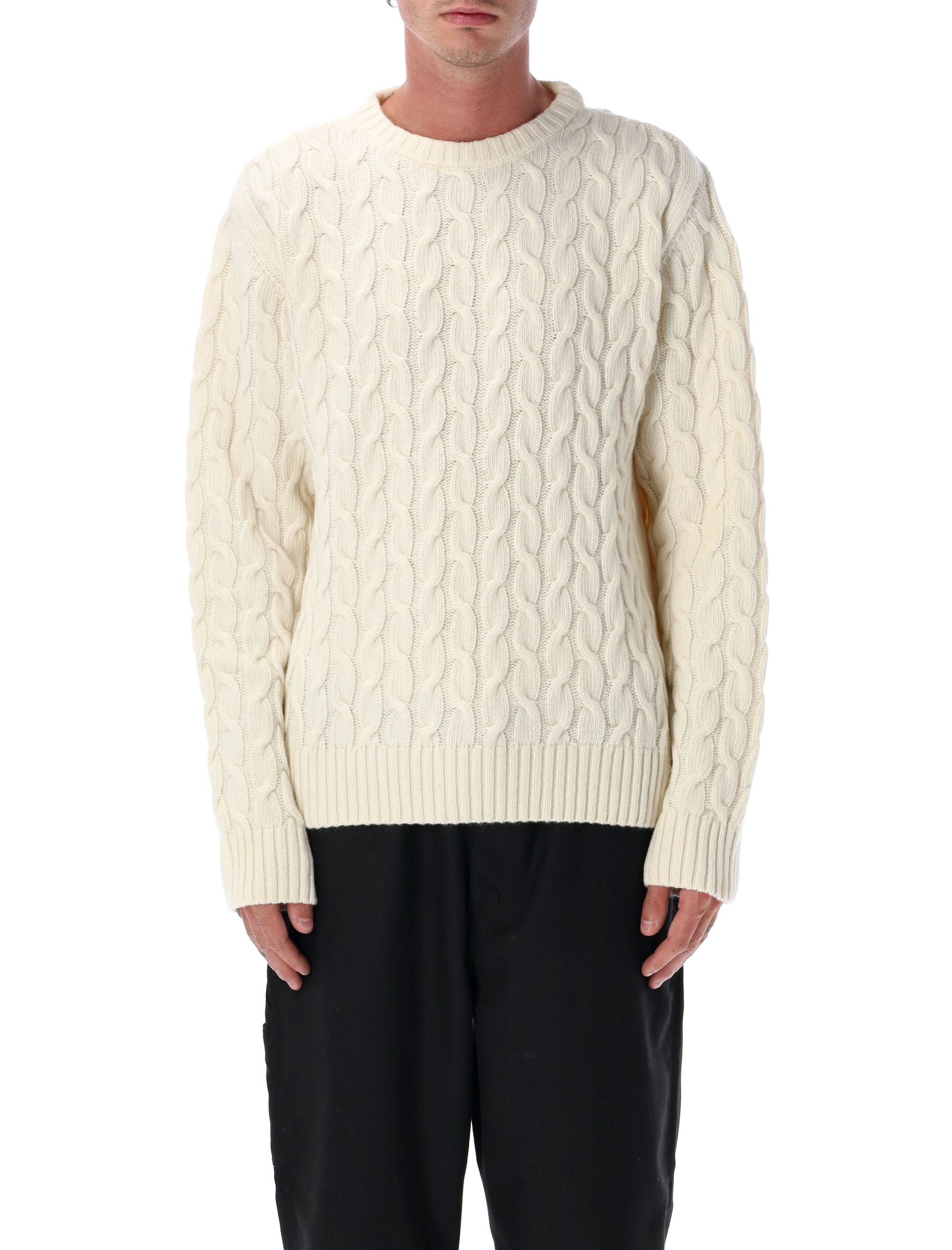 ARTE ANTWERP Men's Regular Fit Cable Knit Sweater - Autumn/Winter 2025
