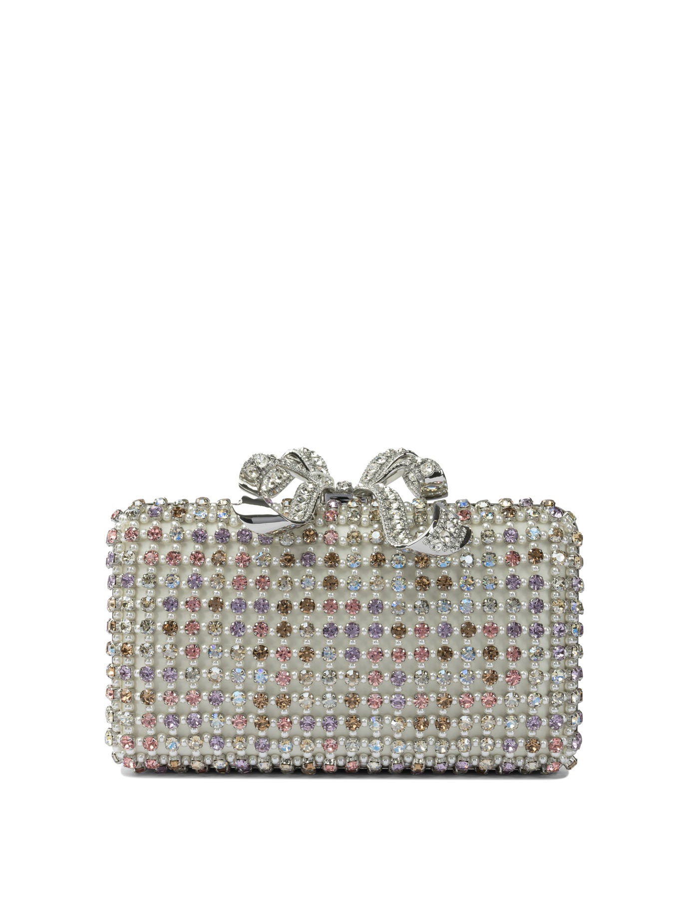 SELF-PORTRAIT Mini Multi-Crystal Shoulder Handbag