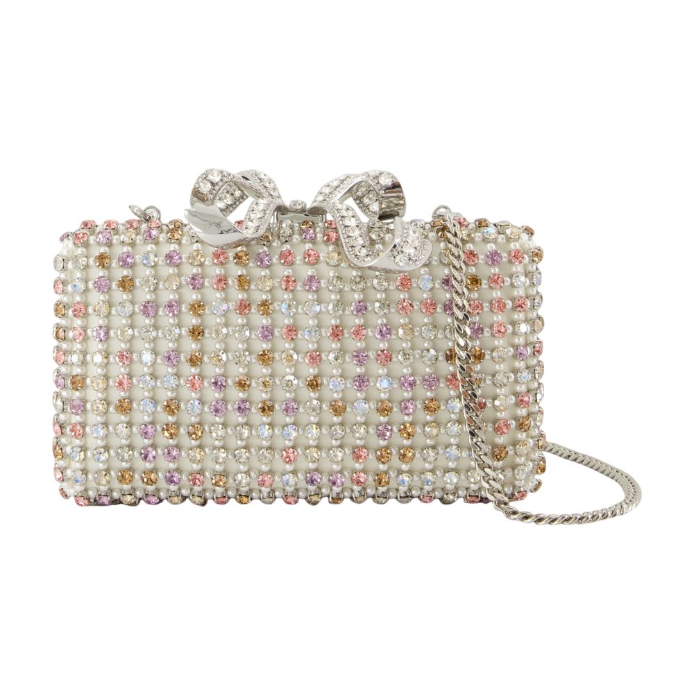 SELF-PORTRAIT Mini Crystal Chainmail Clutch