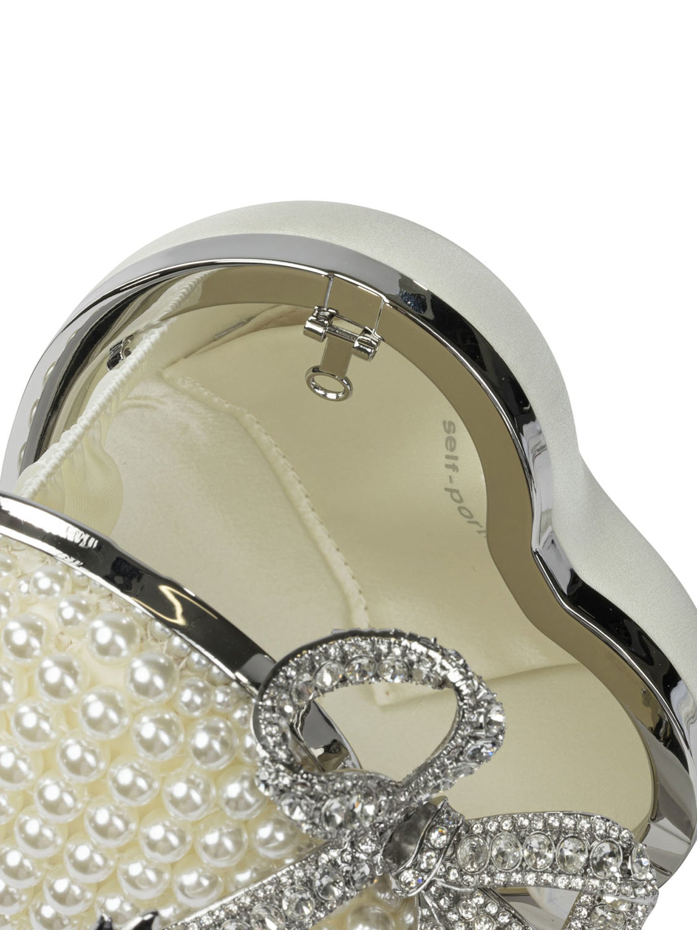 SELF-PORTRAIT Mini Heart-Shaped Clutch