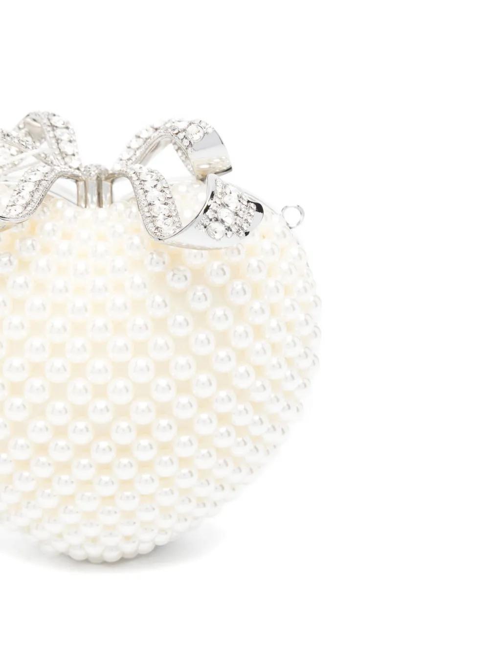 SELF-PORTRAIT Mini Pearl Heart Handbag