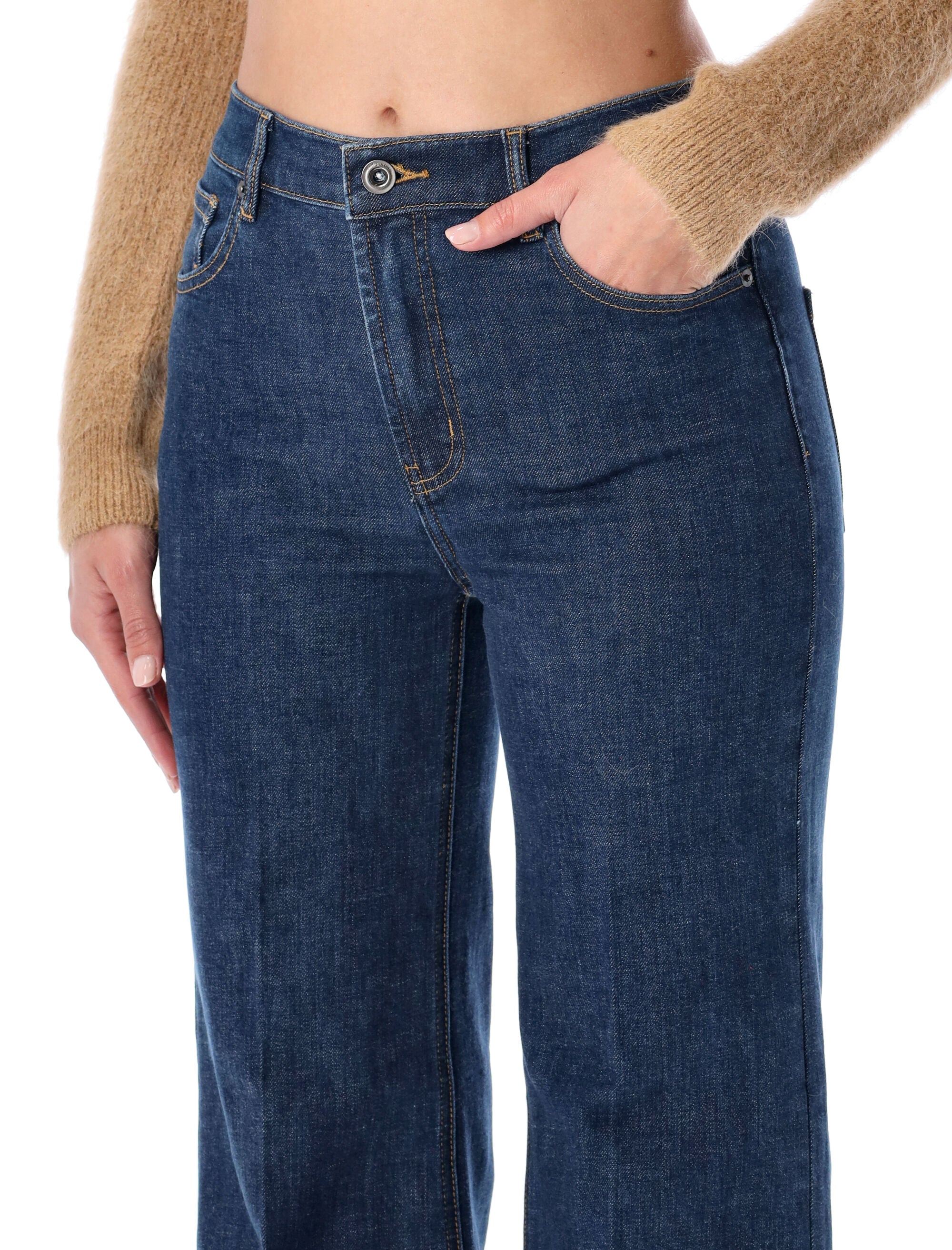 SELF-PORTRAIT High-Waisted Flared Jeans - Size 27