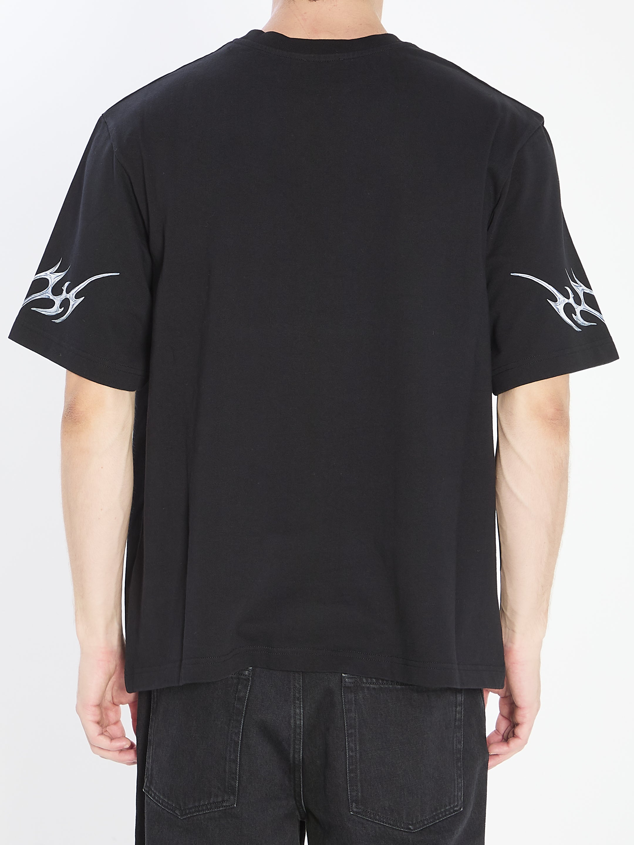 CASABLANCA Oversized Blades Print T-Shirt - Men's Large