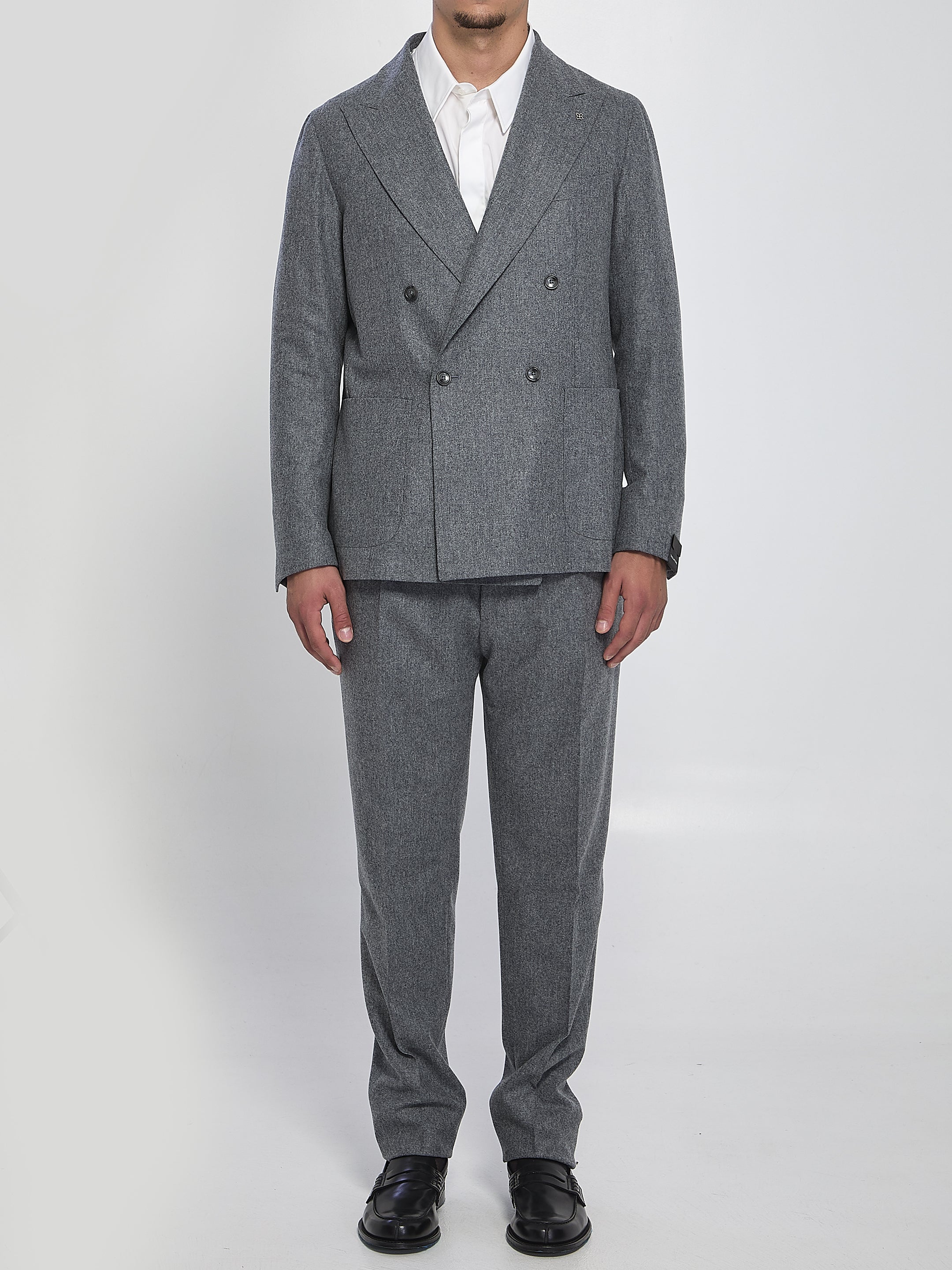 TAGLIATORE Double-Breasted Two-Piece Suit - Size 52 IT