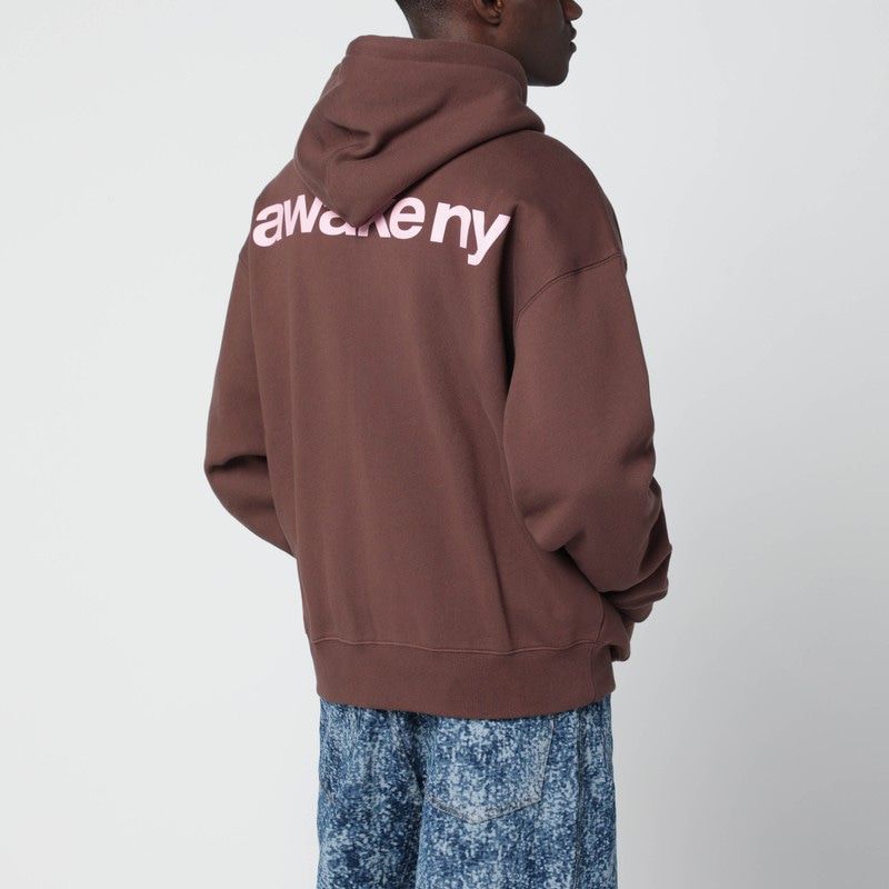 AWAKE NY Hooded Sweatshirt with Logo Print