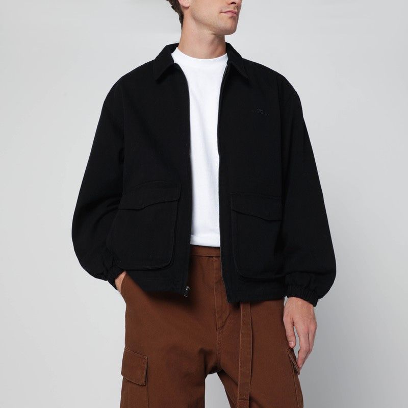 AWAKE NY Men's Zip-Up Overshirt with Logo