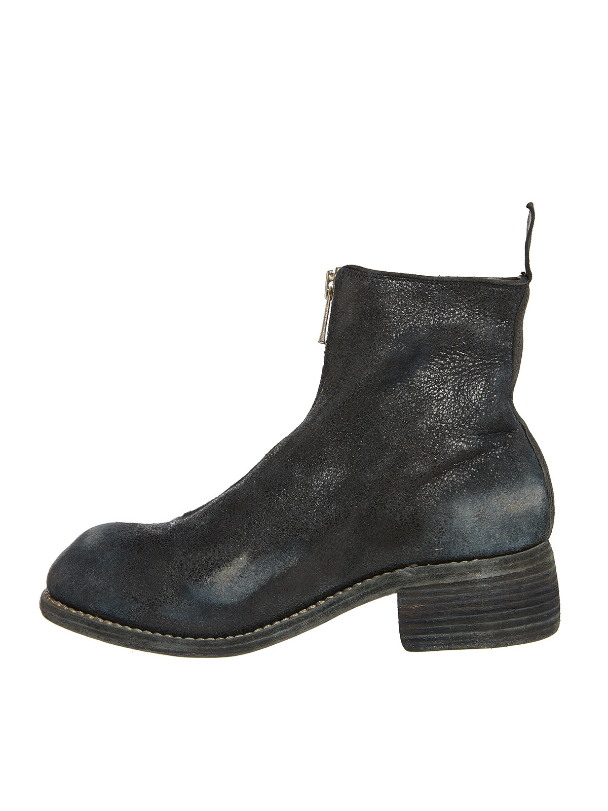 GUIDI Front Zip Leather Boots for Women