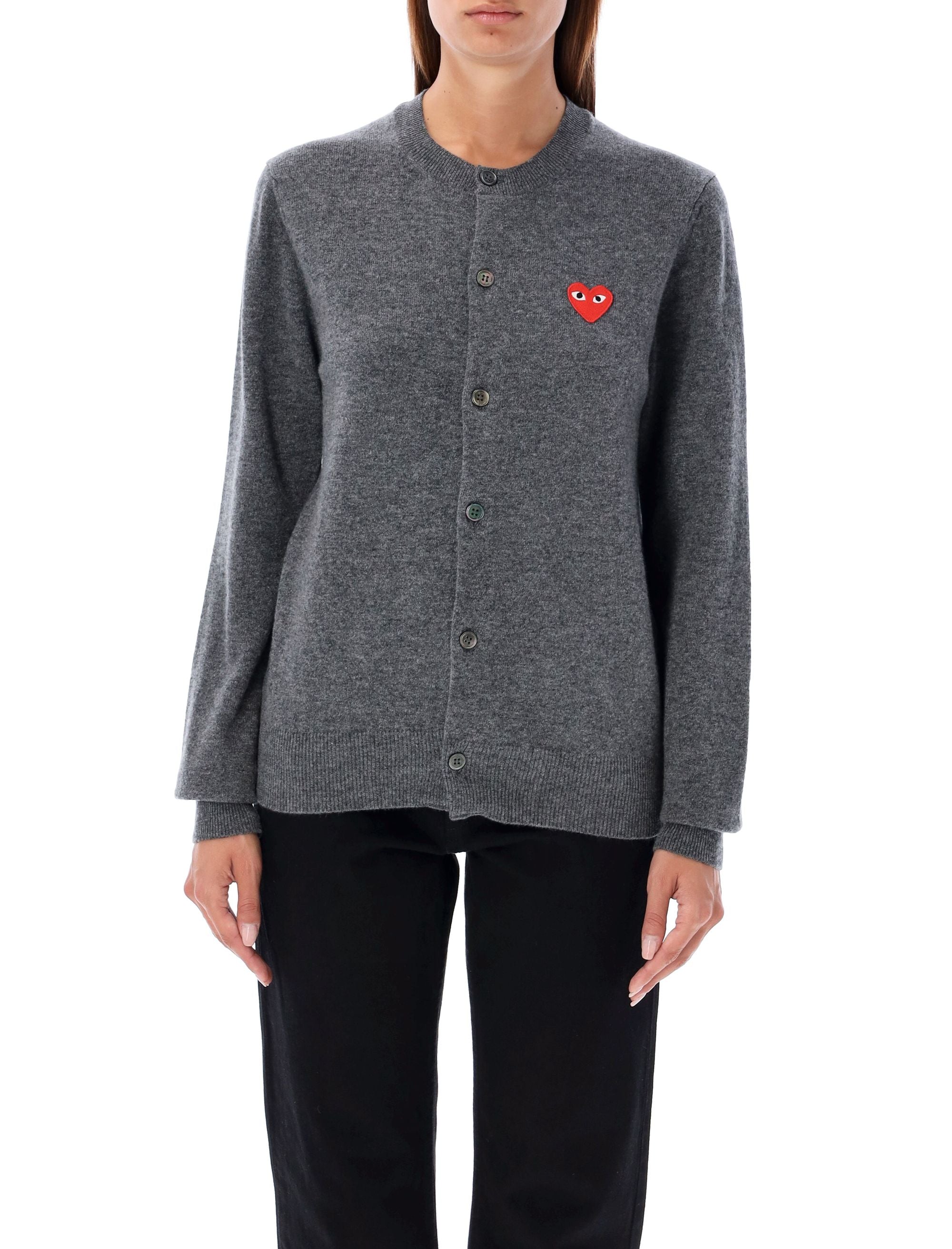 COMME DES GARÇONS PLAY Heart Patch Cardigan