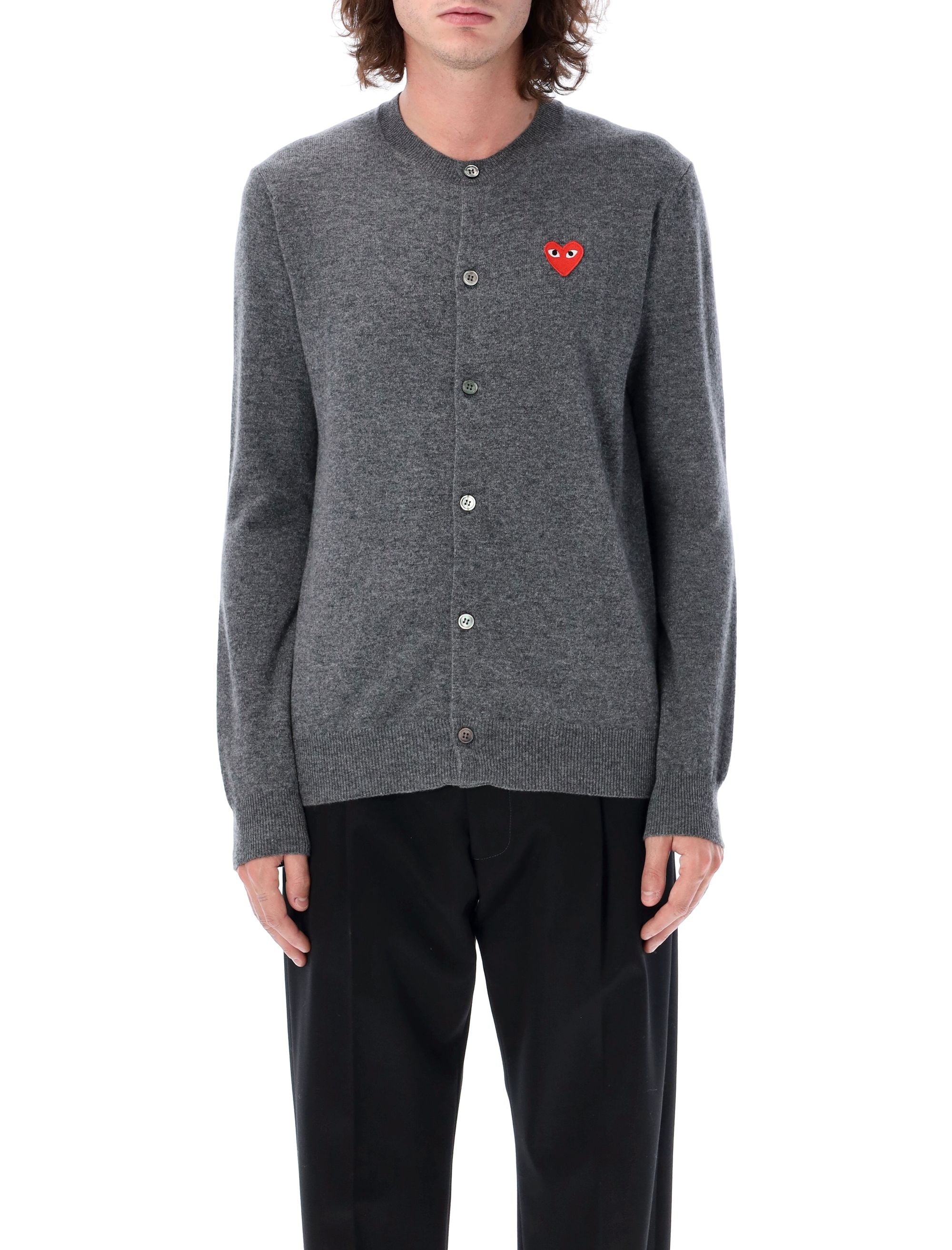 COMME DES GARÇONS PLAY Heart Patch Cardigan
