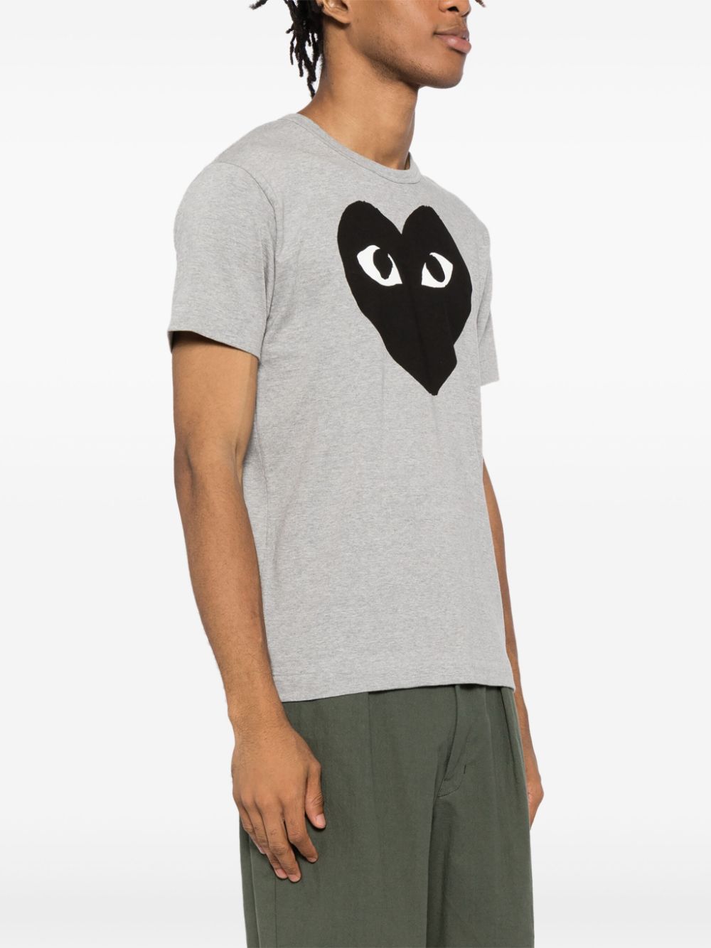 COMME DES GARÇONS Signature Heart Print Cotton T-Shirt - Men’s Standard Fit