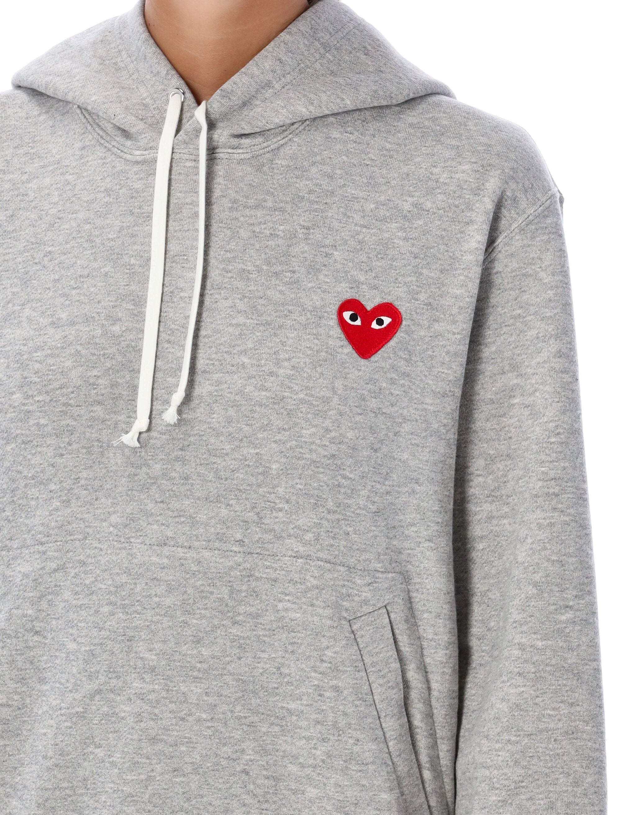 COMME DES GARÇONS PLAY Red Heart Patch Hoodie - Size S and L Available