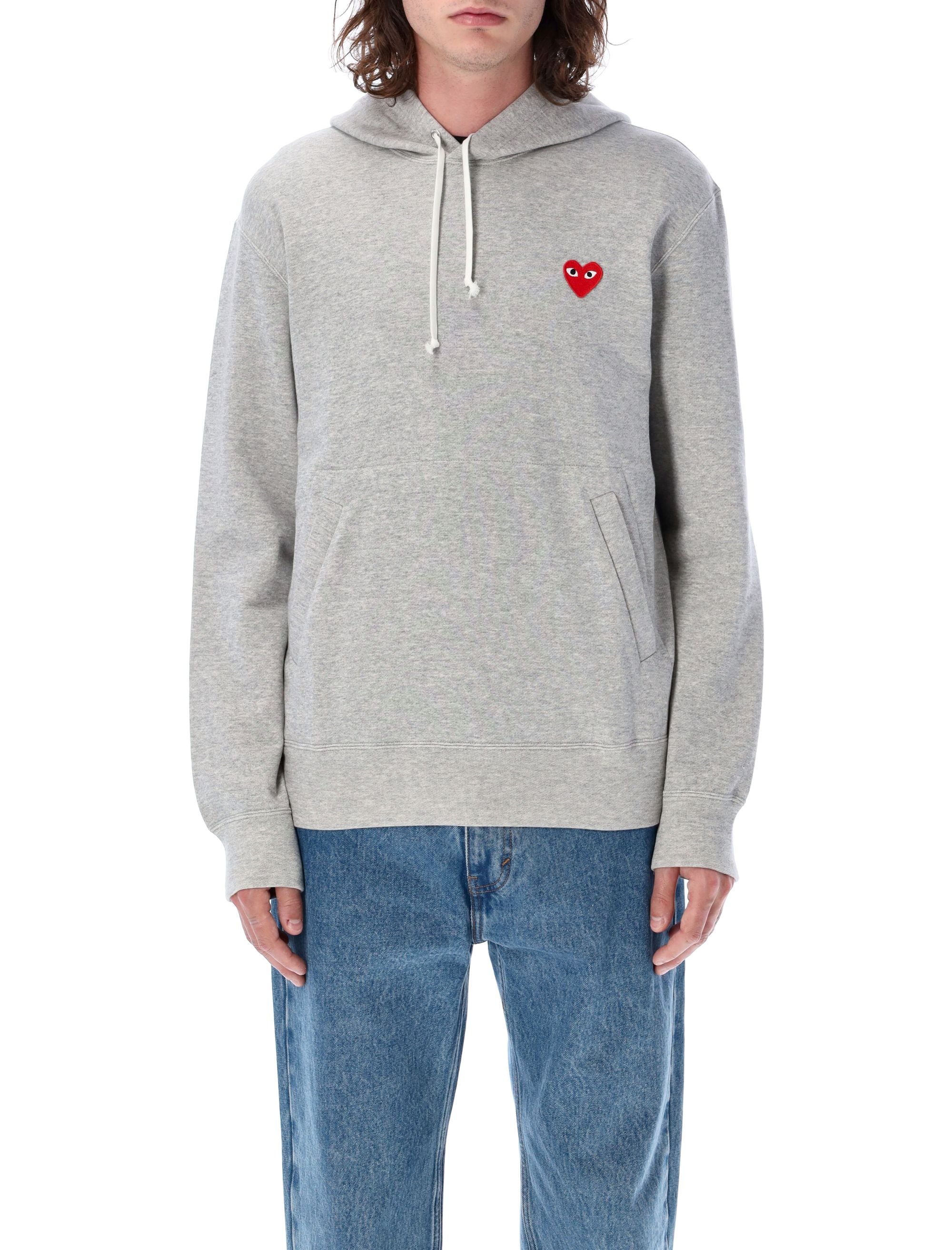 COMME DES GARÇONS PLAY Red Heart Patch Hoodie - Size S and L Available
