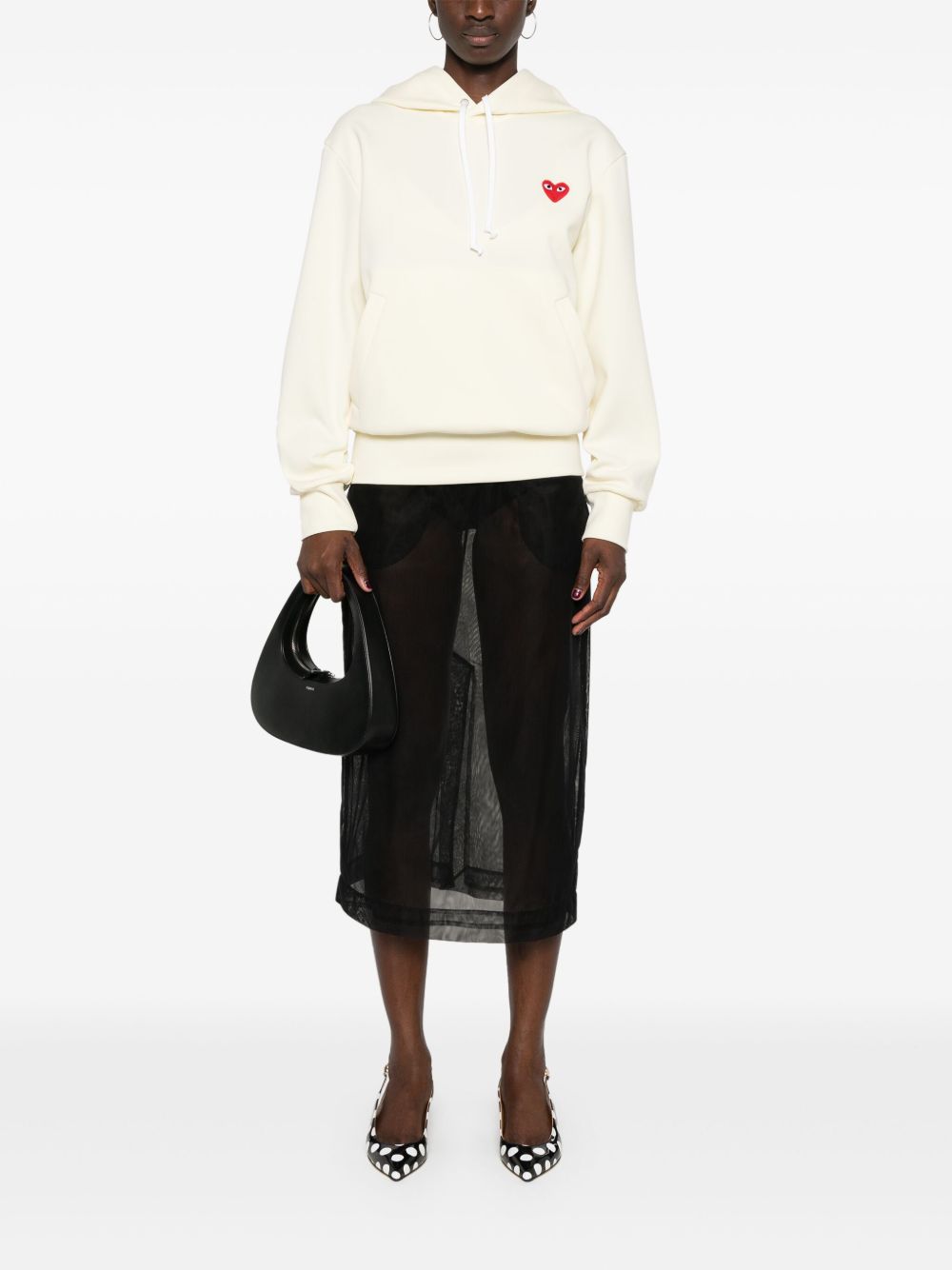COMME DES GARÇONS Signature Logo Cotton Hoodie - Standard Men's Sizing
