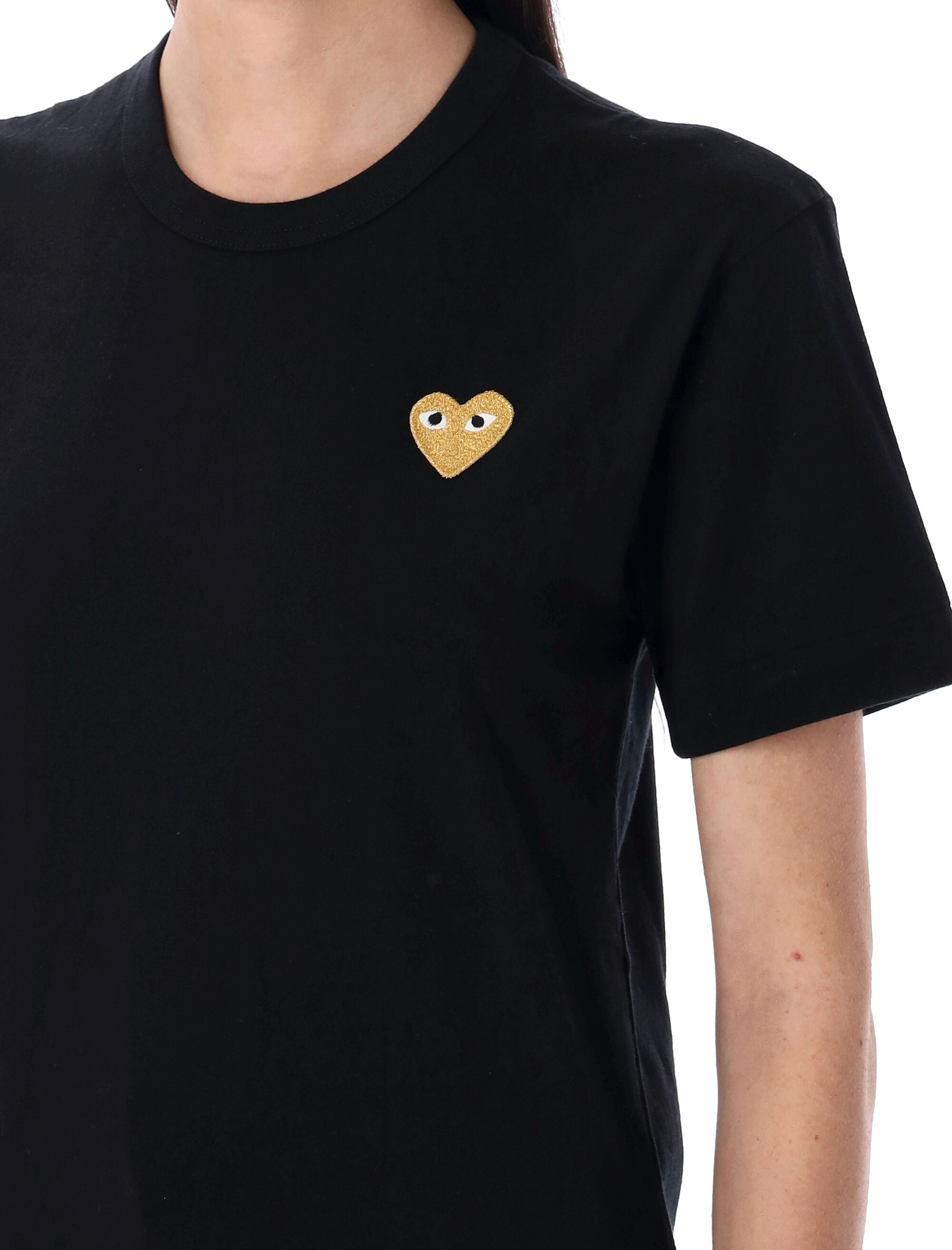 COMME DES GARÇONS PLAY Golden Heart Patch T-Shirt - Sizes S to L