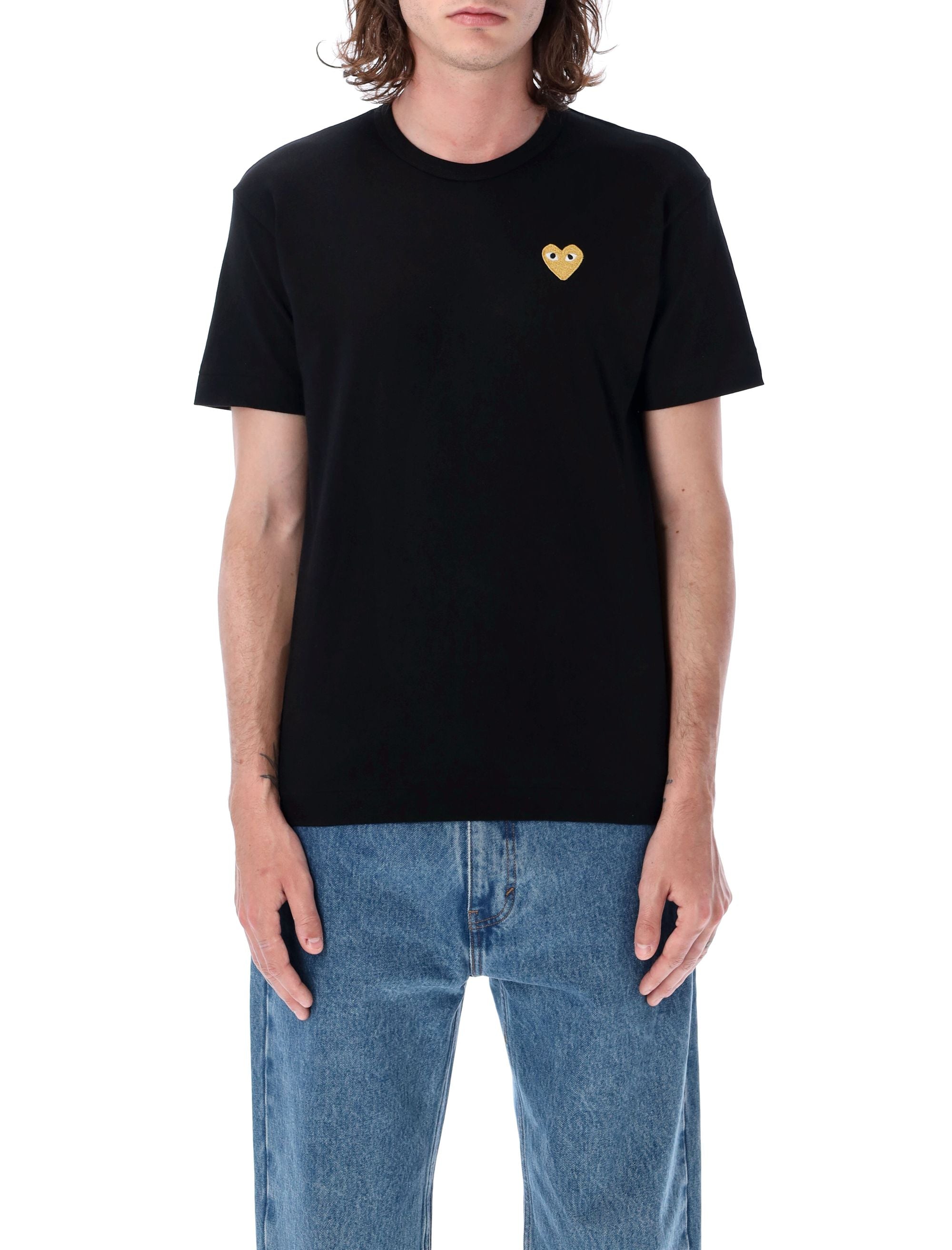COMME DES GARÇONS PLAY Golden Heart Patch T-Shirt - Sizes S to L
