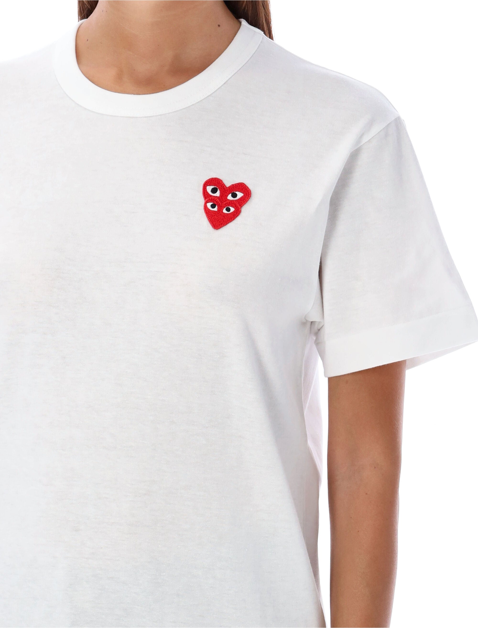 COMME DES GARÇONS PLAY Double Patch Crewneck T-Shirt - FW25