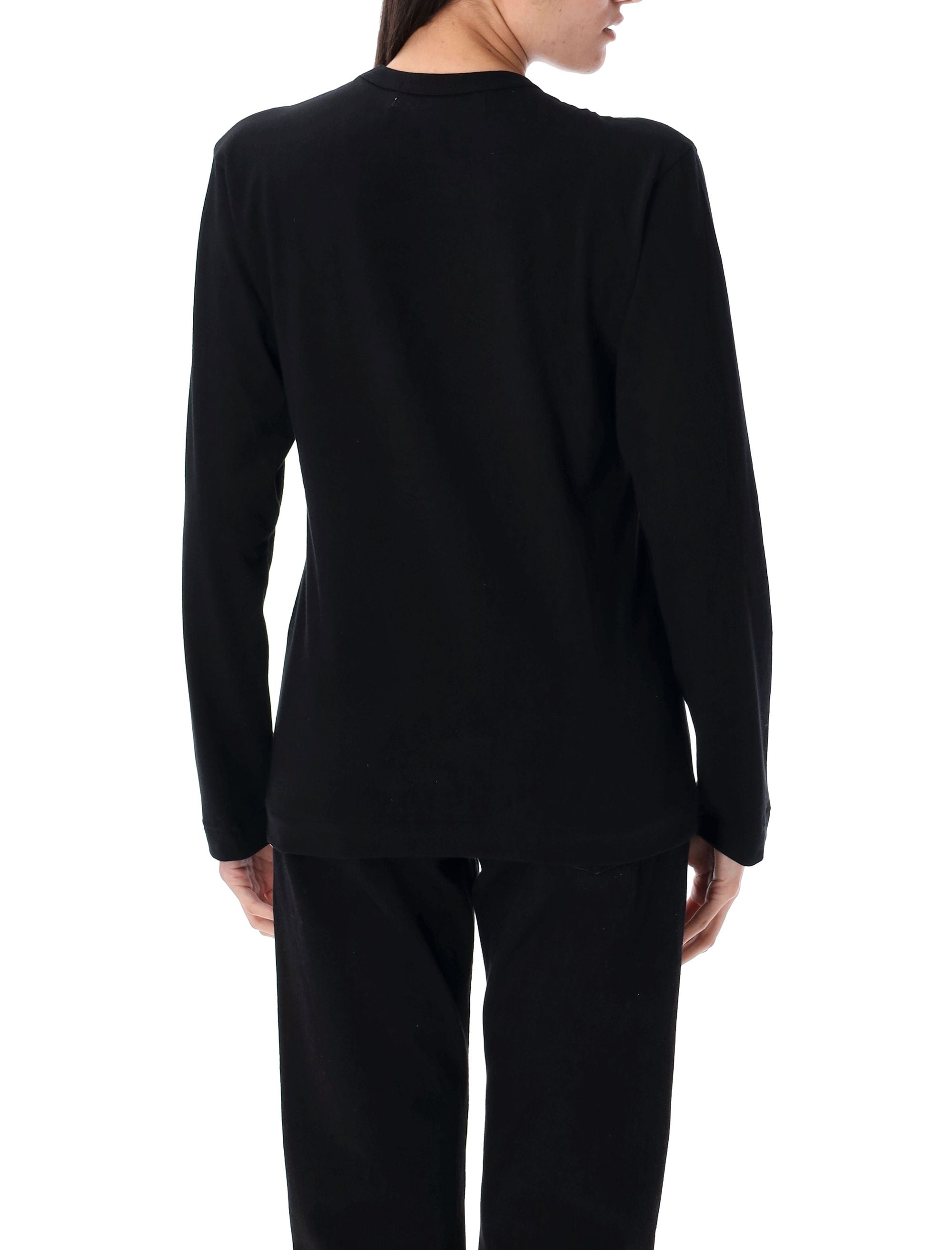 COMME DES GARÇONS PLAY Classic Double Heart Long Sleeve Tee - Regular Fit