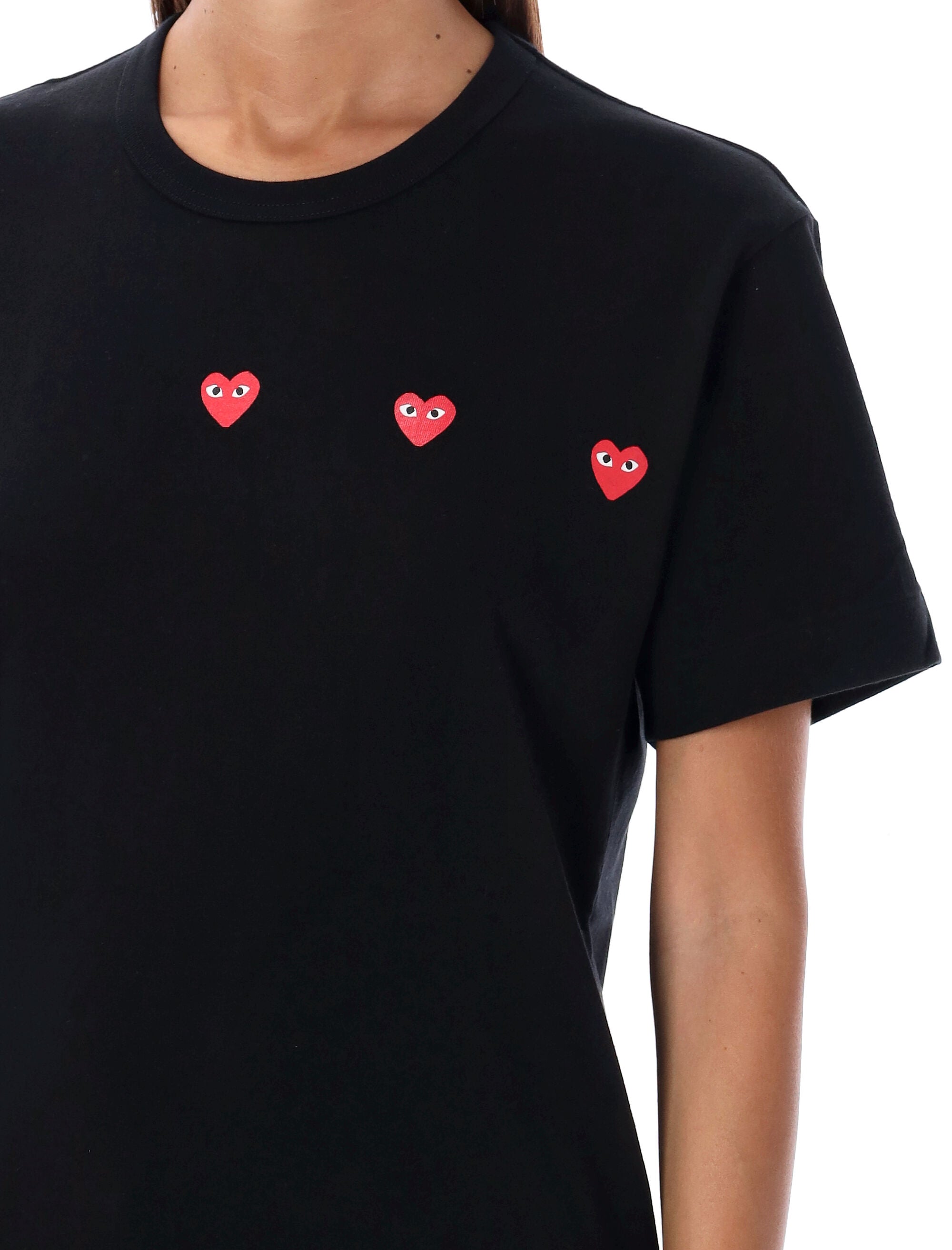 COMME DES GARÇONS PLAY Three Hearts Mini T-Shirt - FW25
