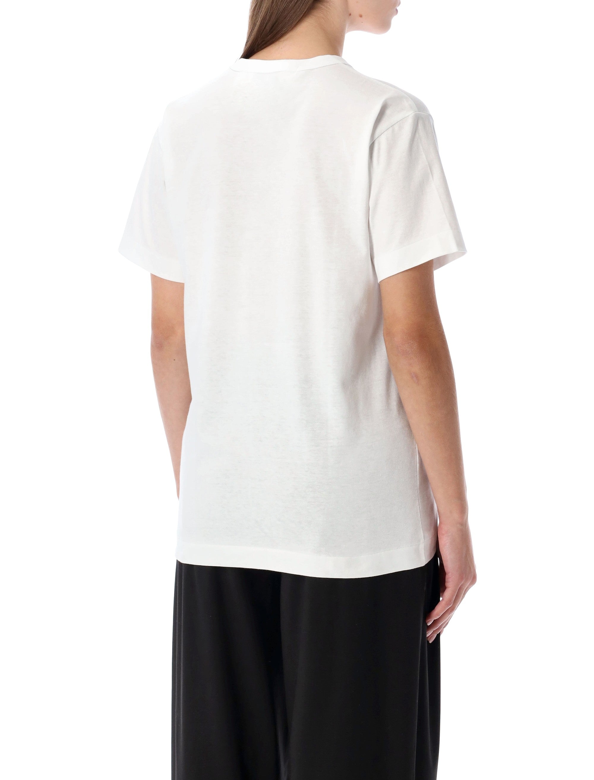 COMME DES GARÇONS PLAY Men's Classic T-Shirt with Studded Heart - Size M