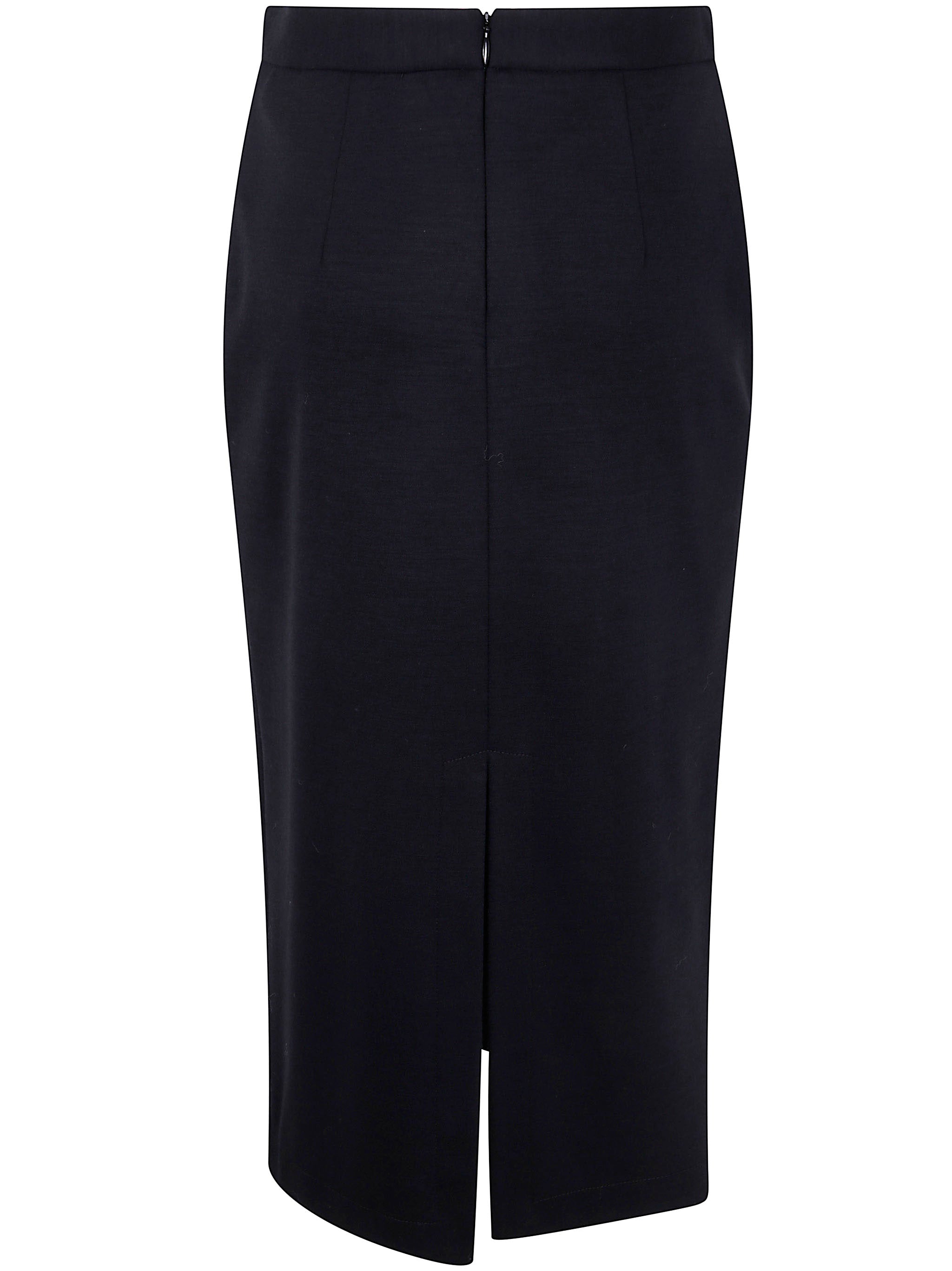 HARRIS WHARF LONDON Women's Midi Skirt in Superfine Merino Wool