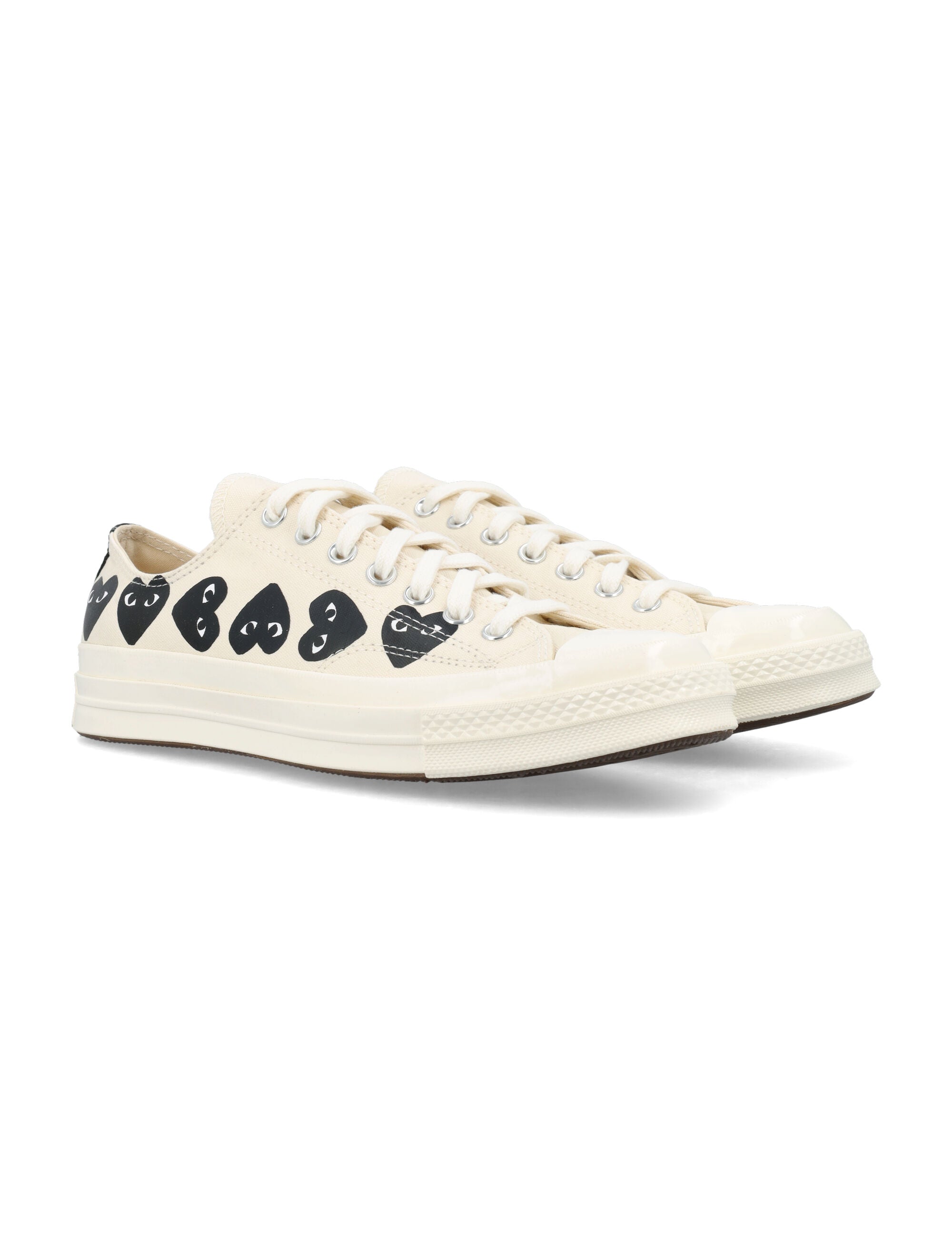 COMME DES GARÇONS PLAY Low Top Multi Heart Sneakers for Men - SS25