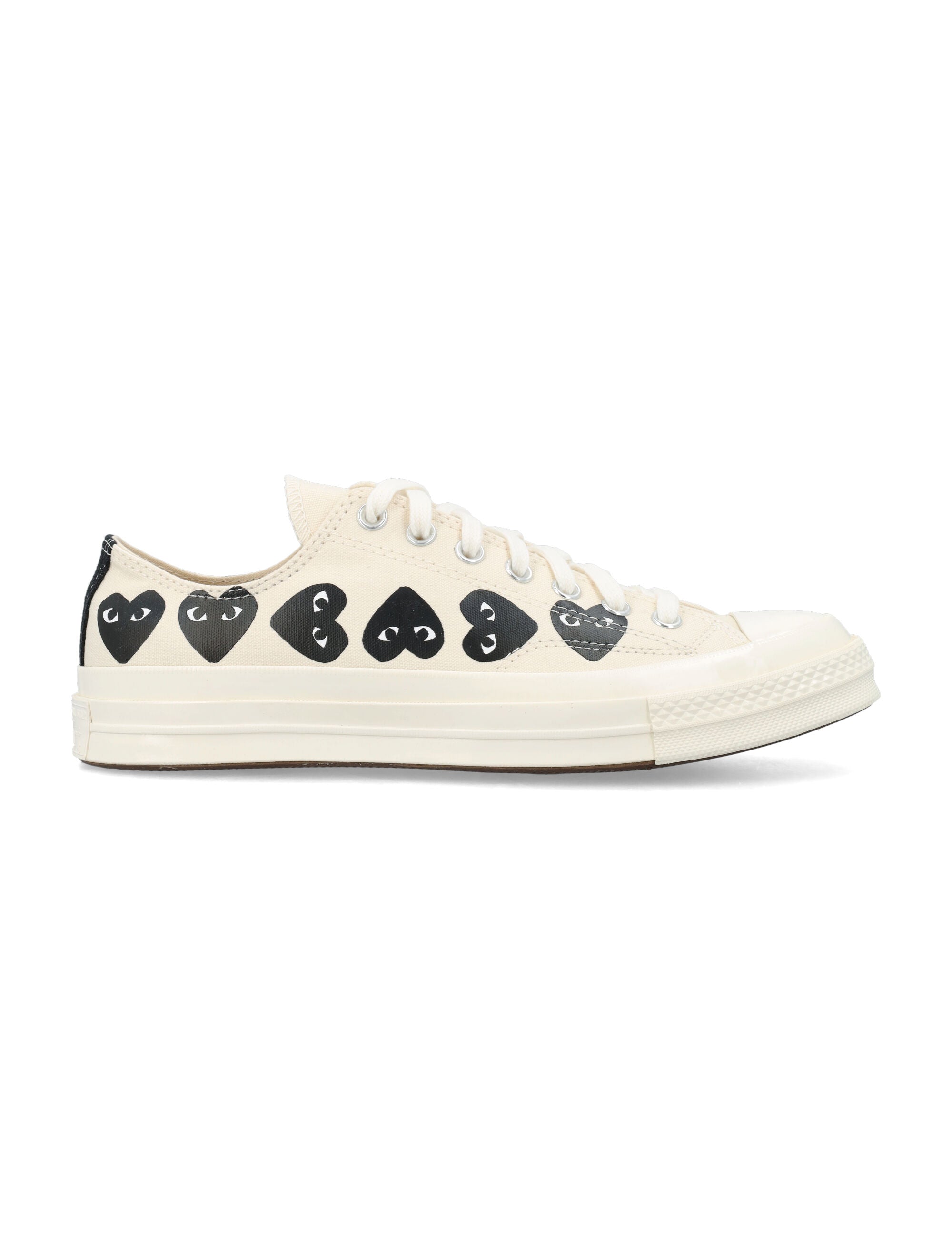 COMME DES GARÇONS PLAY Low Top Multi Heart Sneakers for Men - SS25