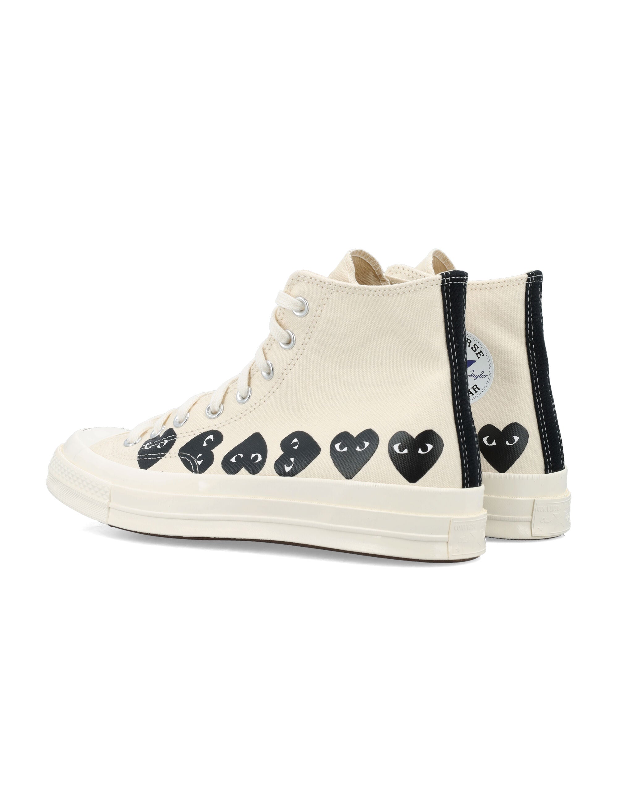 COMME DES GARÇONS CONVERSE Multi Heart Hi Top Sneakers for Men