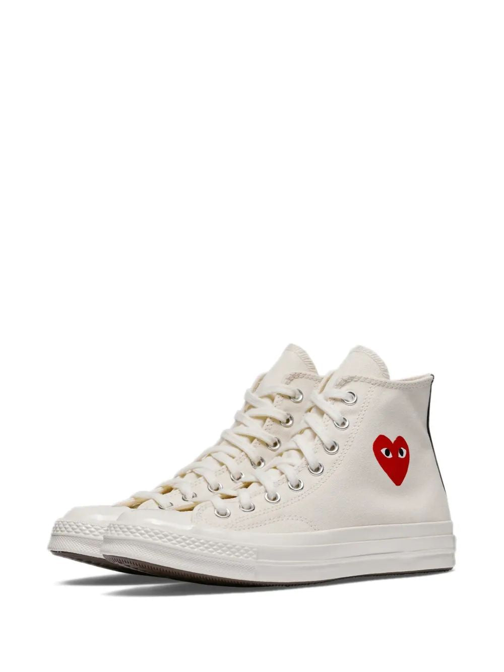 COMME DES GARÇONS PLAY Mini Heart-Embellished Hi Top Sneakers for Men
