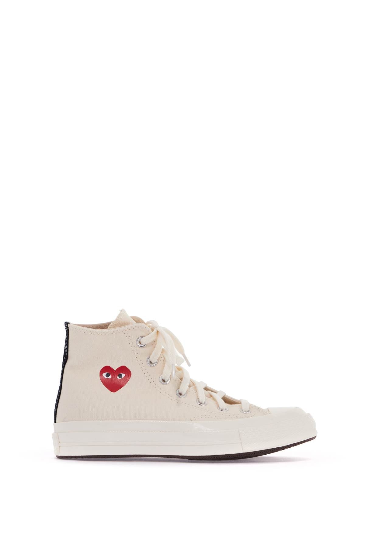 COMME DES GARÇONS PLAY Mini Heart-Embellished Hi Top Sneakers for Men