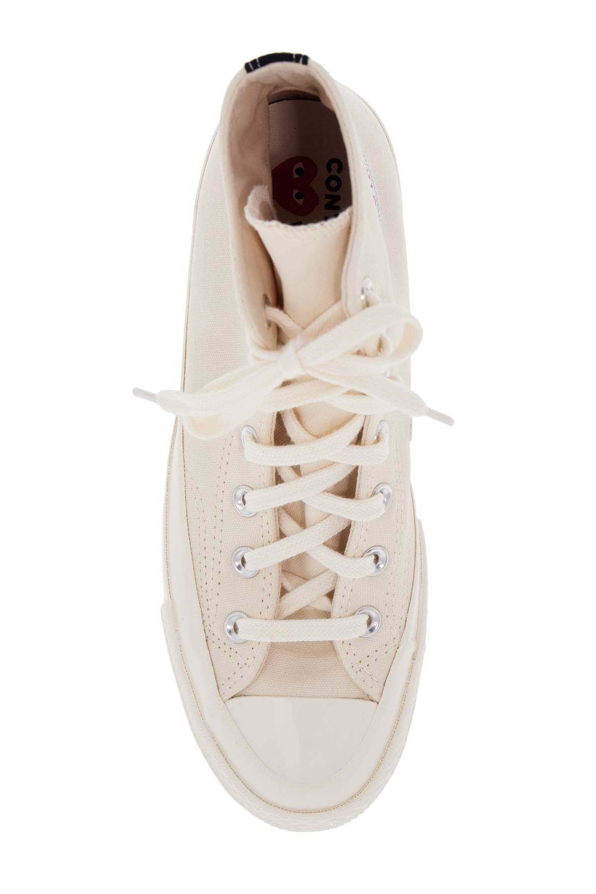 COMME DES GARÇONS PLAY Mini Heart-Embellished Hi Top Sneakers for Men