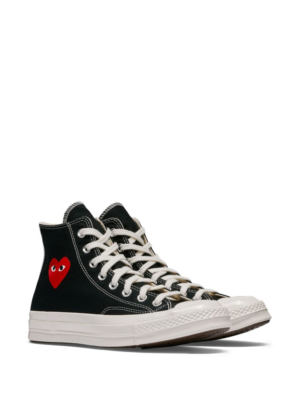 COMME DES GARÇONS PLAY Heart Motif Canvas Sneakers for Women