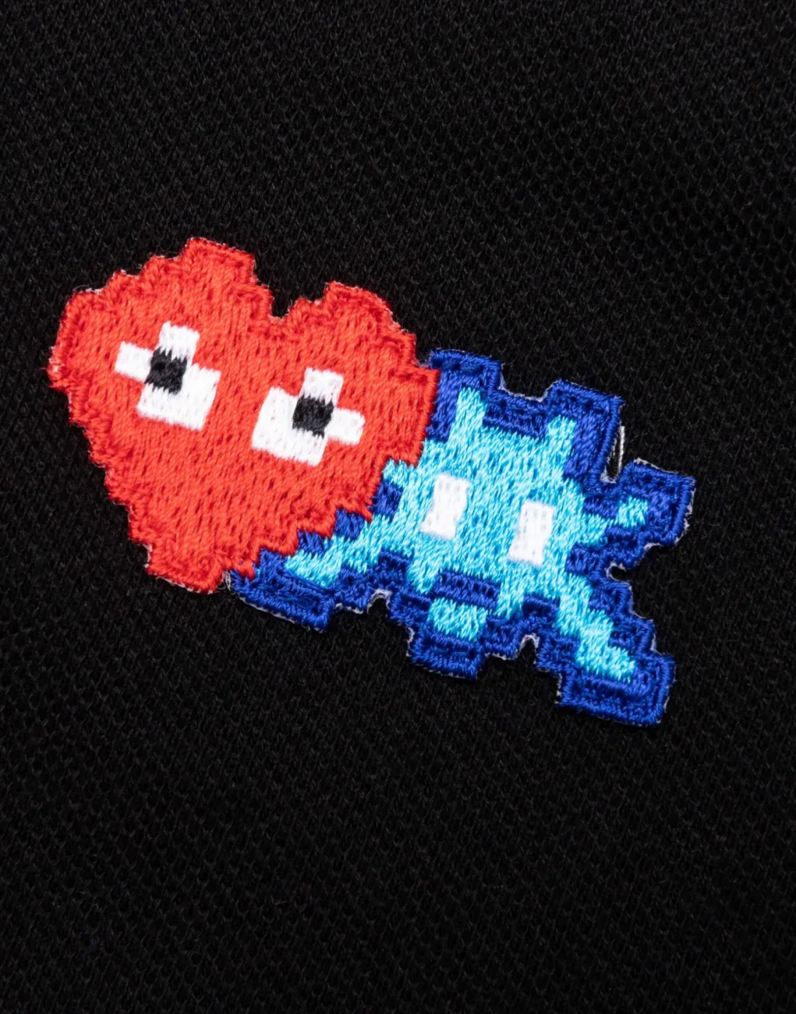 COMME DES GARÇONS Heart Invader Logo Polo Shirt