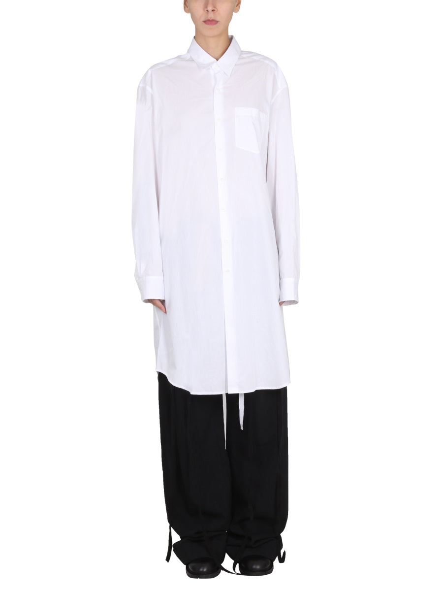 ANN DEMEULEMEESTER Pointed Collar Front Button Women's Shirt