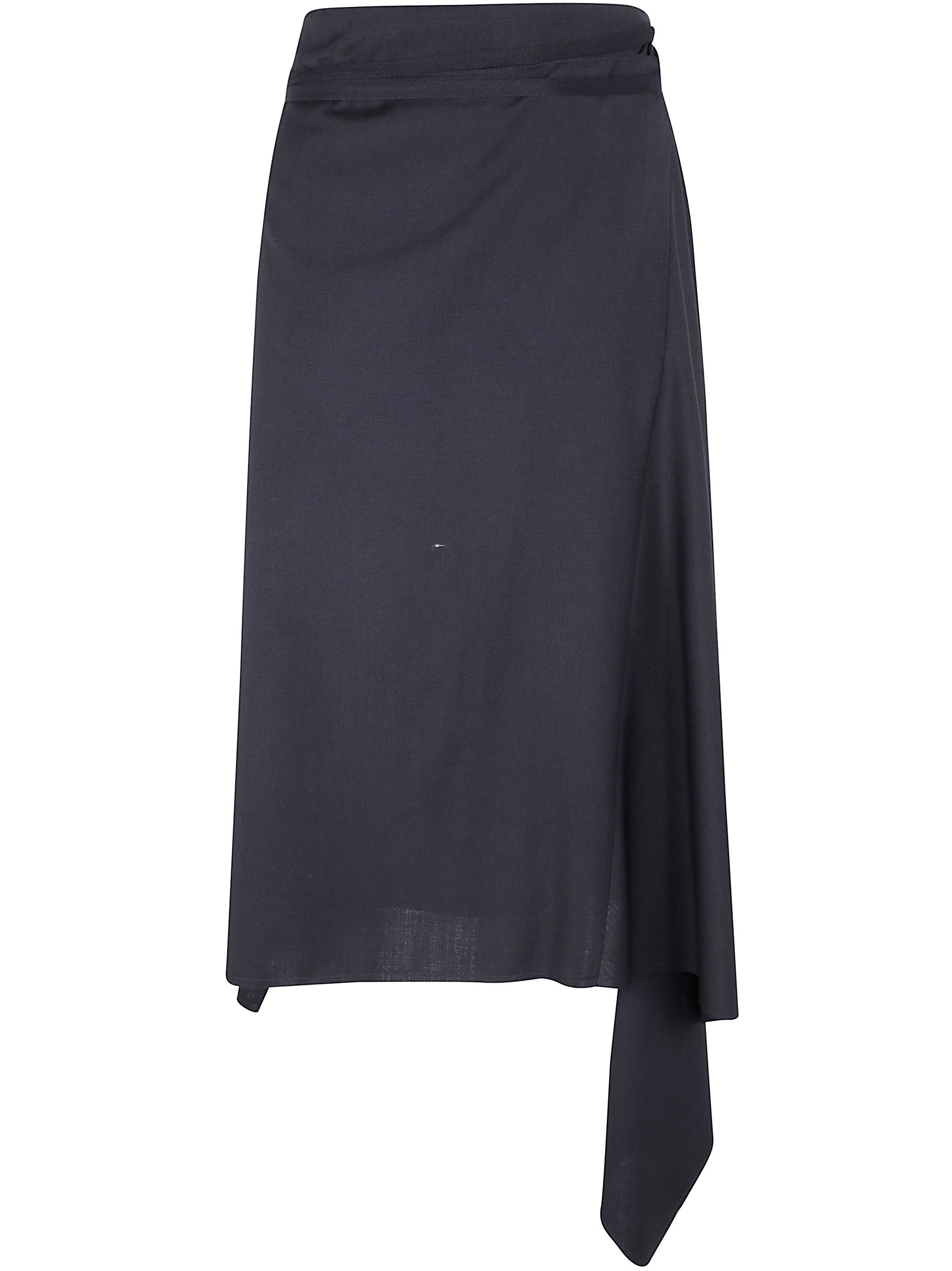 ANN DEMEULEMEESTER Chic Midi Wrap Skirt
