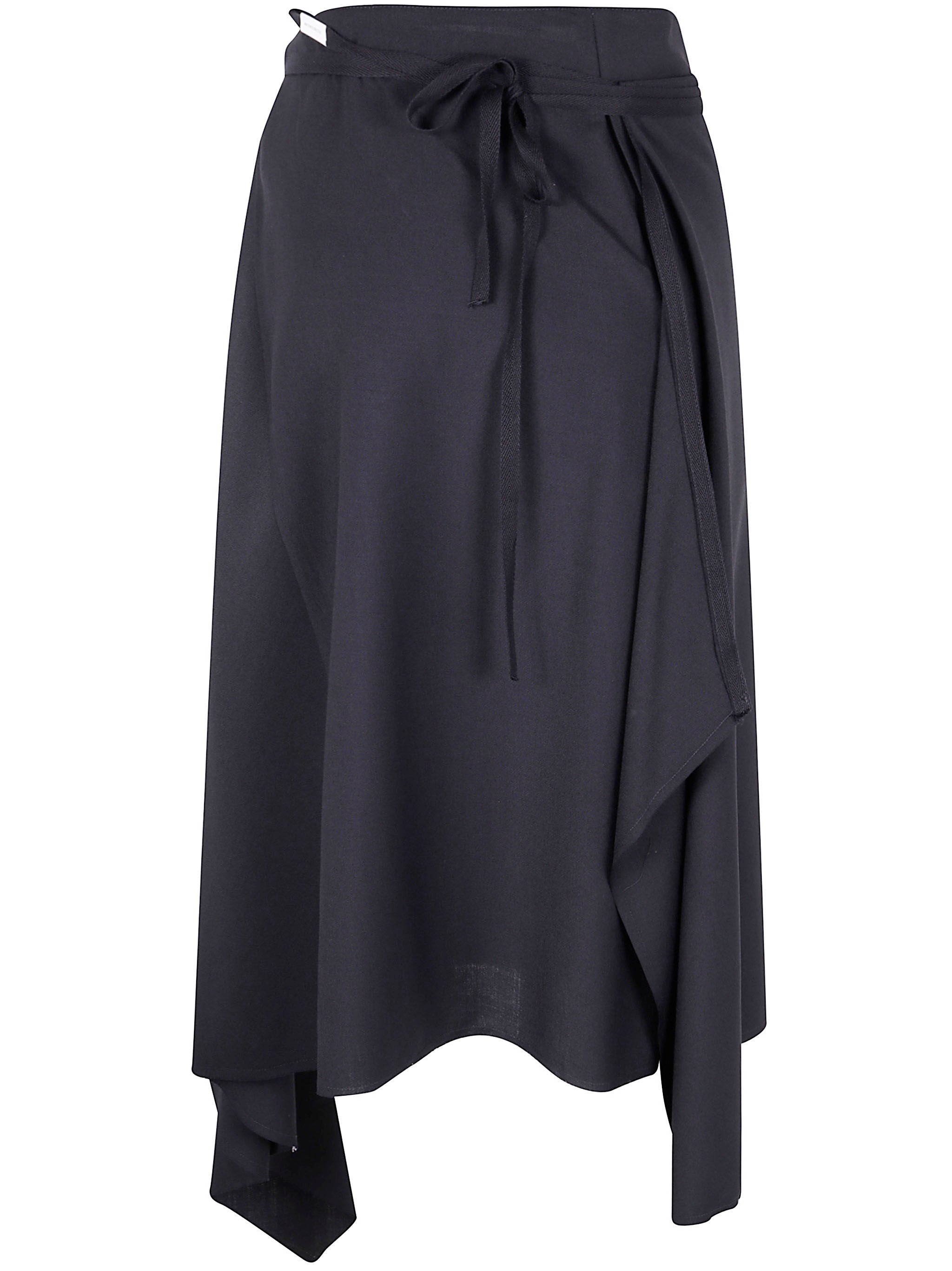 ANN DEMEULEMEESTER Chic Midi Wrap Skirt