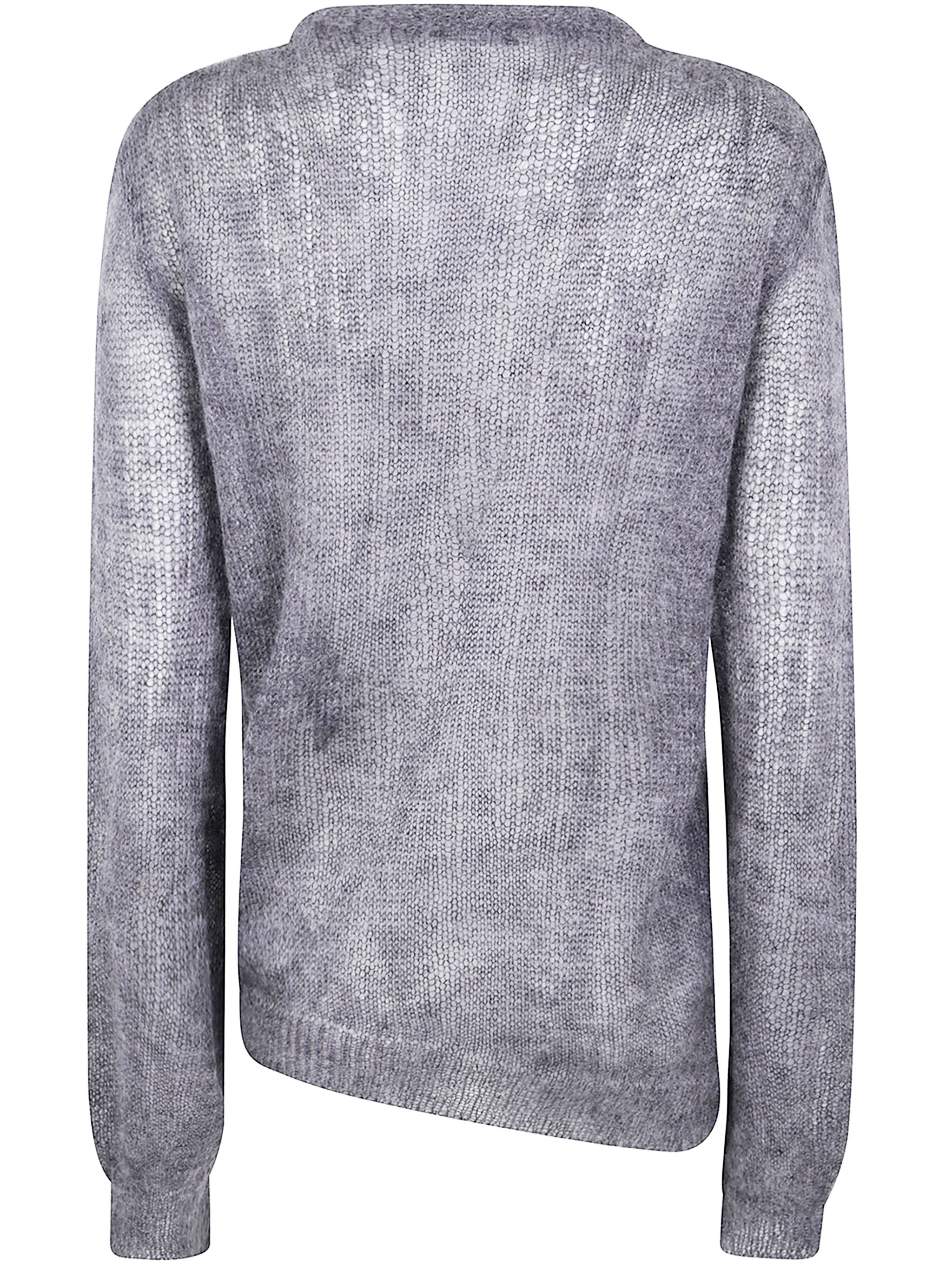 ANN DEMEULEMEESTER Zinaida Boat Neck Sweater with Drawstrings