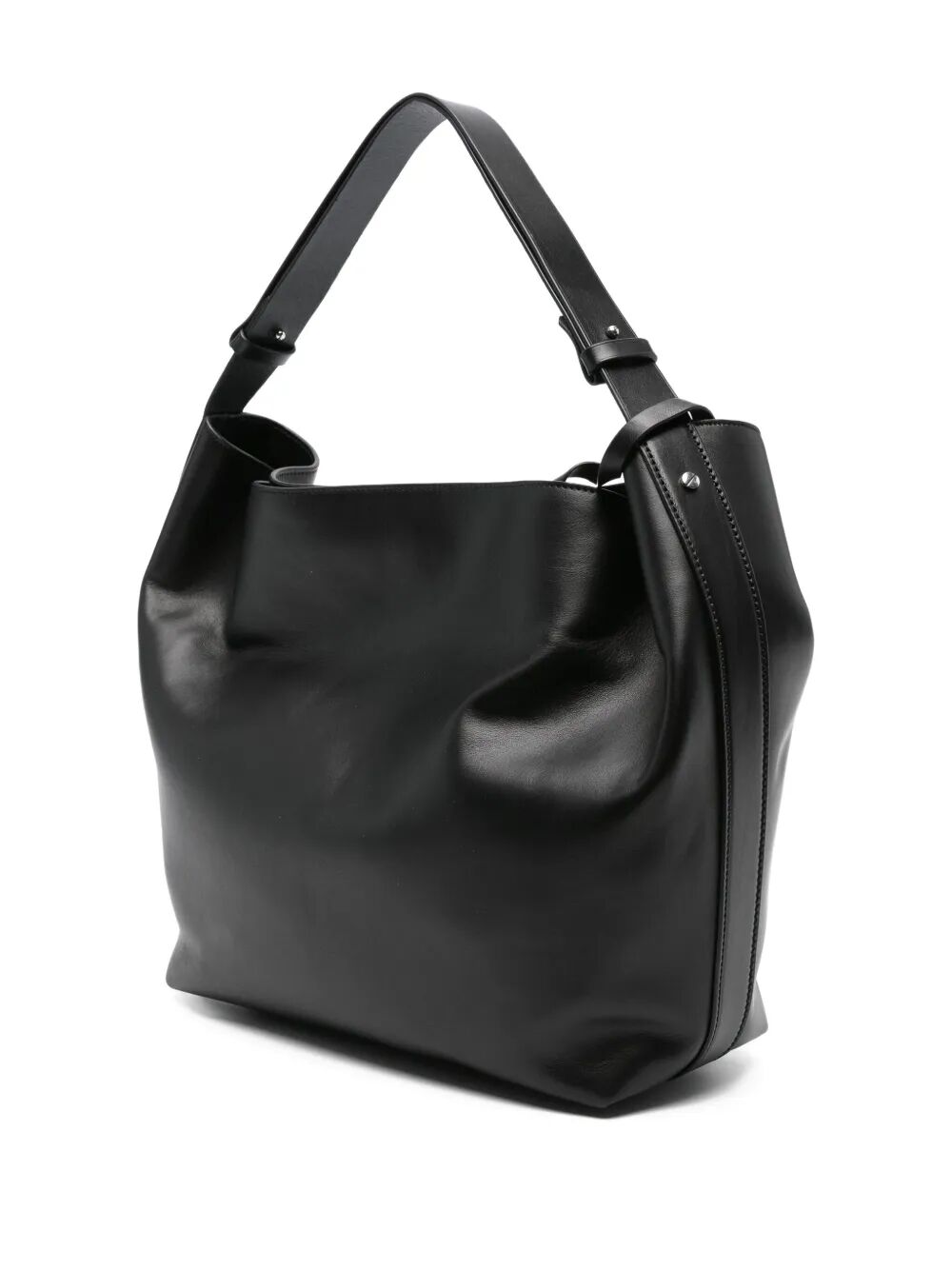 ANN DEMEULEMEESTER Soft Semi-Gloss 100% Leather Handbag