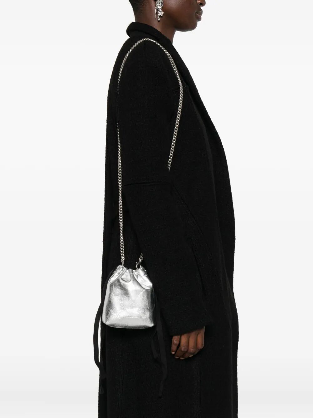 ANN DEMEULEMEESTER Mini Soft Leather Handbag