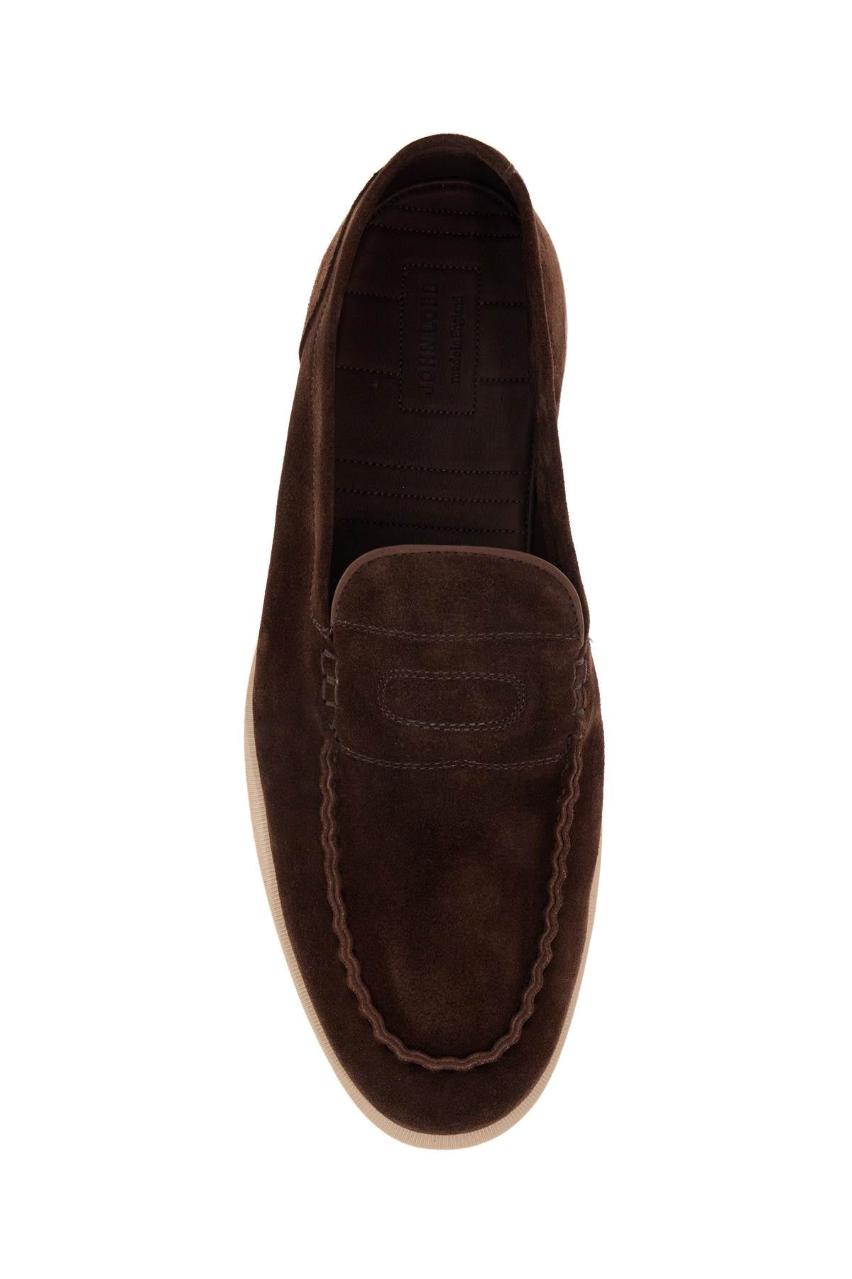 JOHN LOBB Suede Pace Loafers for Men